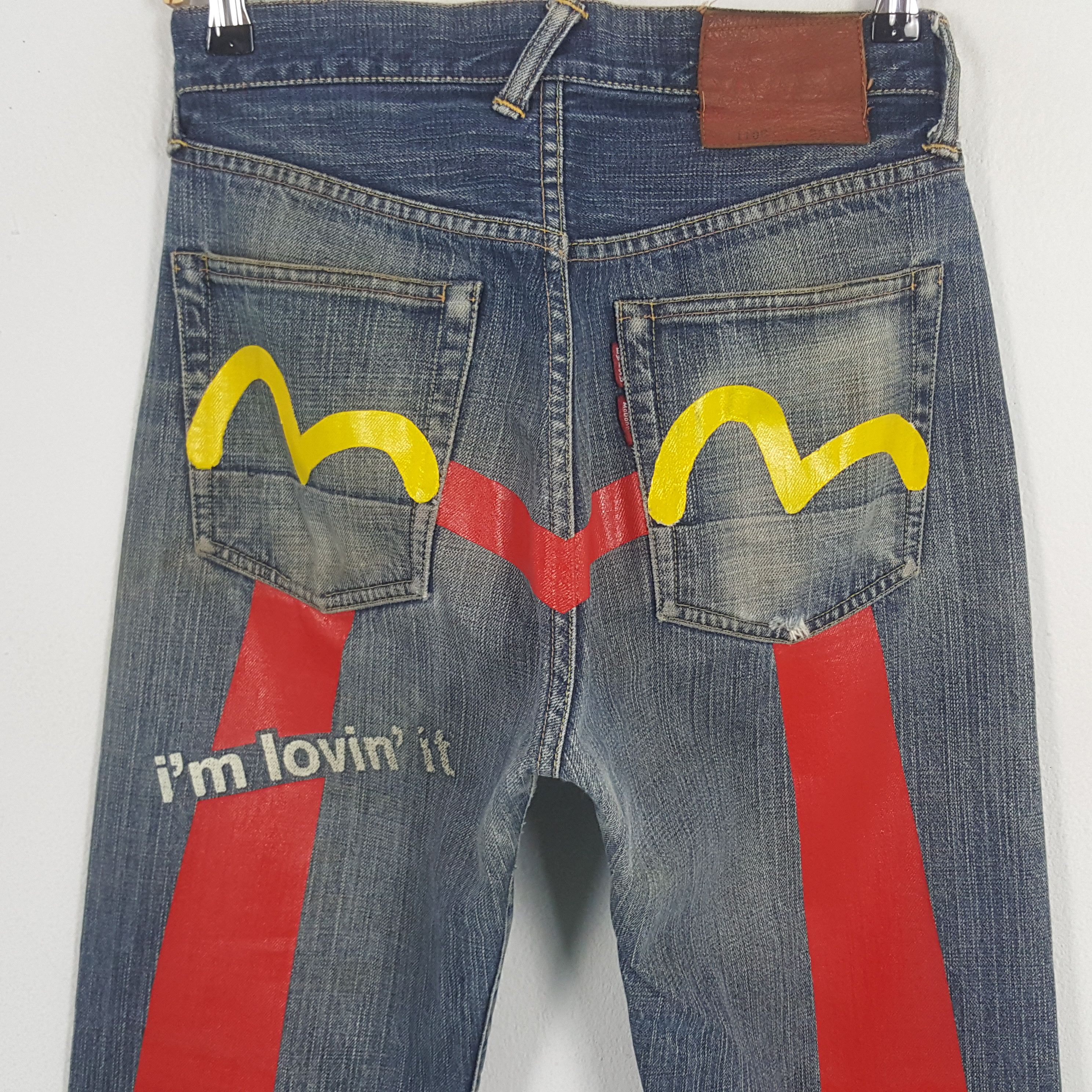 Evisu × Vintage Vintage Evisu X Mc Donald Japanese Daicock Denim Jeans Size US 28 / EU 44 - 2 Thumbnail