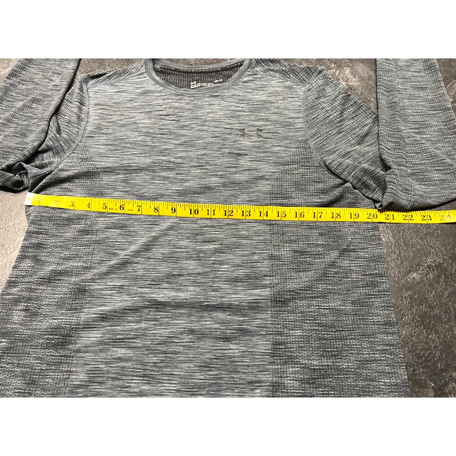 Under Armour Under Armour Threadborne Long Sleeve Tee Men M Gray Regular Casual Activewear Shirt Mens Size US M / EU 48-50 / 2 - 7 Thumbnail