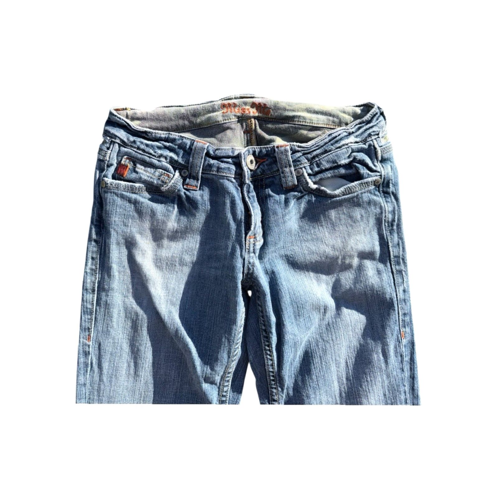 Miss Me VINTAGE Miss Me Jeans Women's Bootcut Flare Pockets Embroidered Size 28 Blue Size 28" / US 6 / IT 42 - 4 Thumbnail