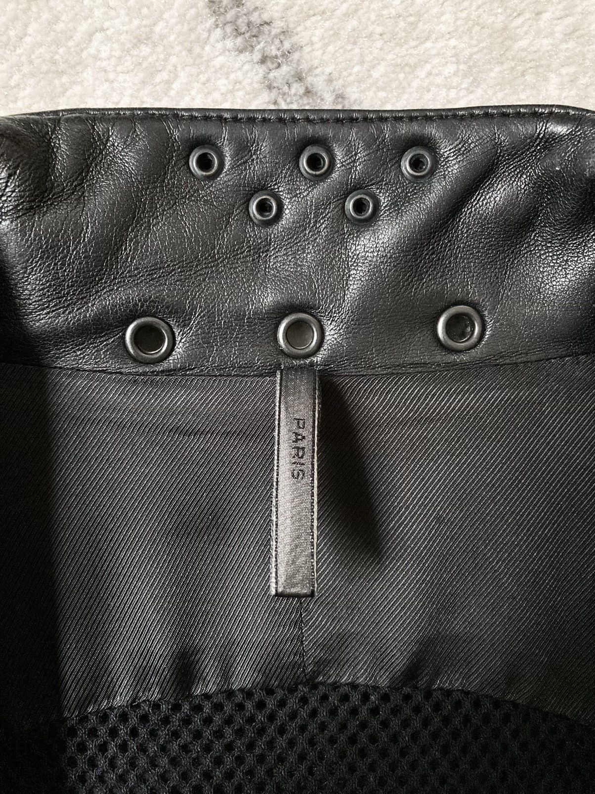 Dior × Hedi Slimane S/S 2004 “Strip” Leather Biker Jacket Size US M / EU 48-50 / 2 - 9 Thumbnail