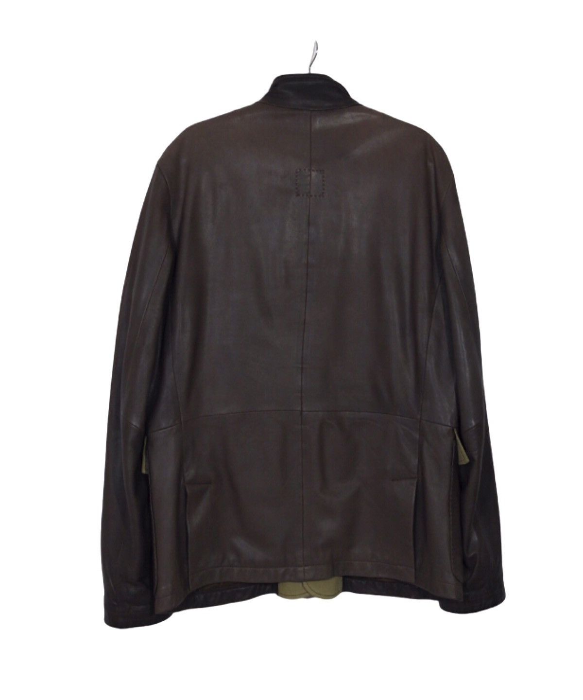 Hugo Boss Hugo Boss Vintage Leather Jacket Men's Sz 50 Brown Size US M / EU 48-50 / 2 - 2 Thumbnail