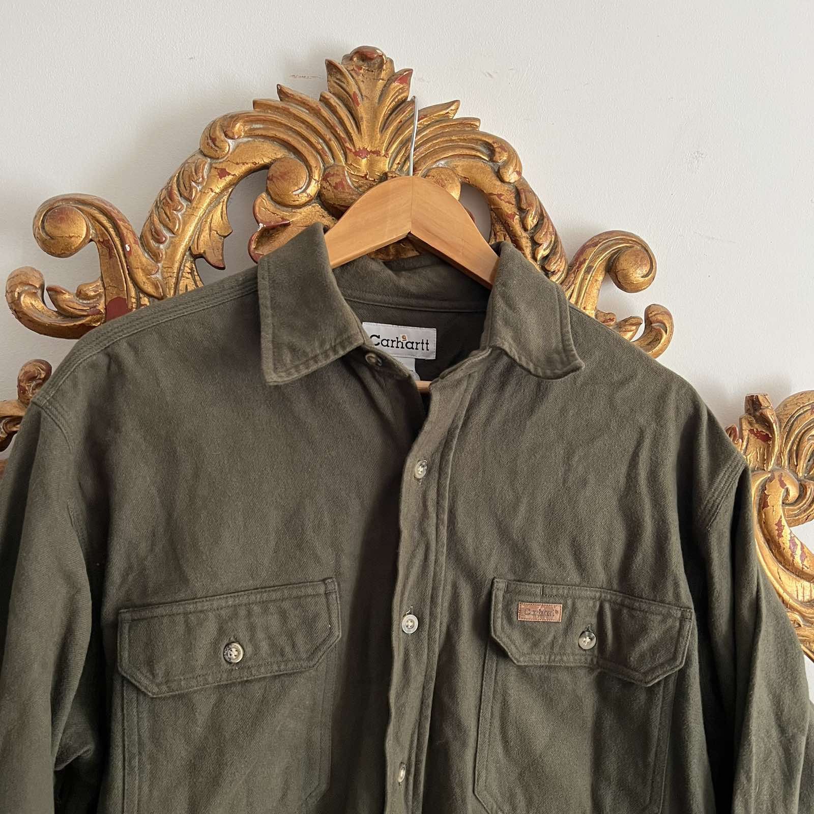Carhartt × Vintage Vintage Carhartt Shadow Checked Double Pocket Sz L Size US L / EU 52-54 / 3 - 3 Thumbnail