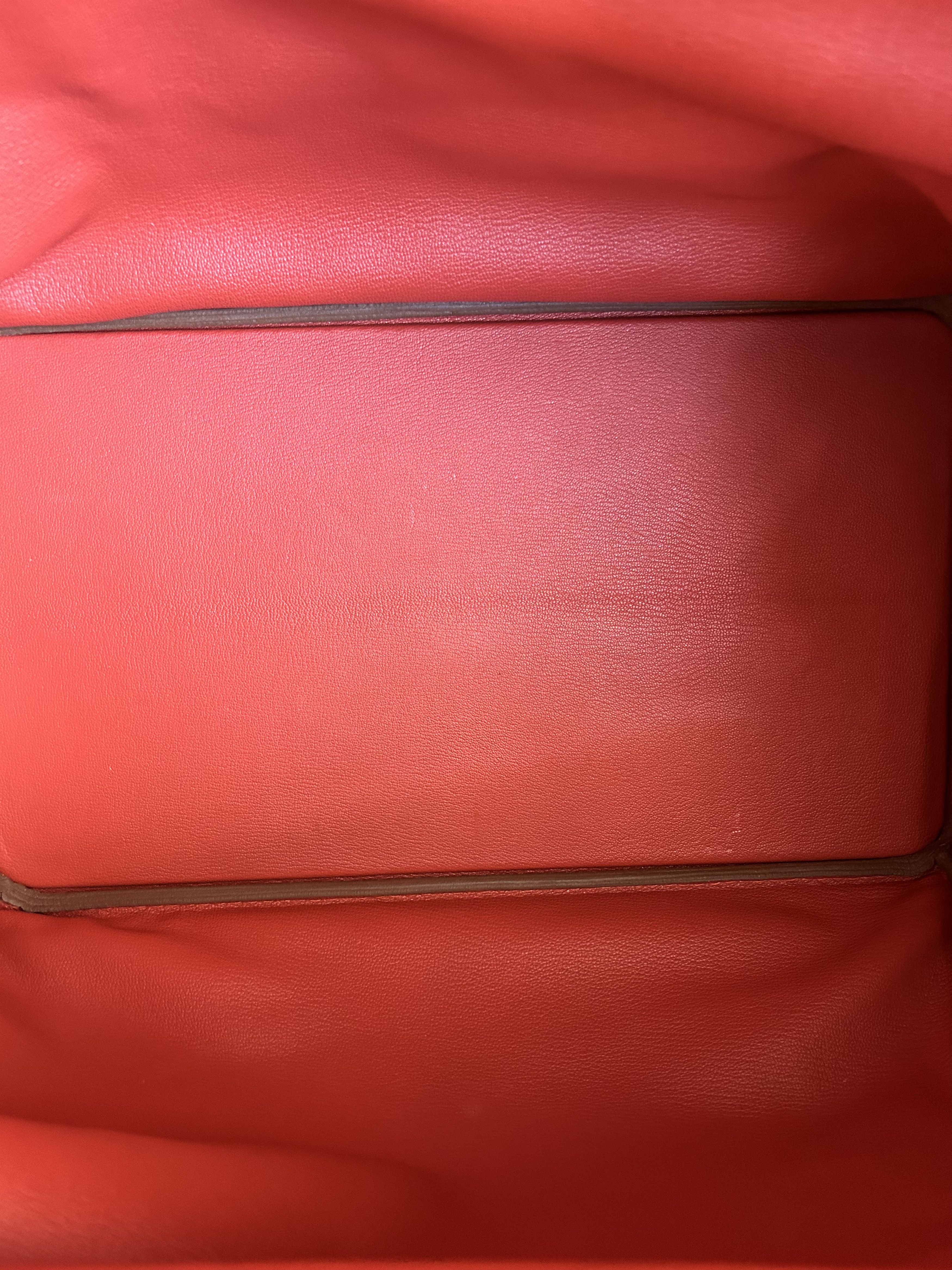 Hermes Hermes Red Togo & Gold Hardware HAC Birkin 40 Size ONE SIZE - 6 Thumbnail