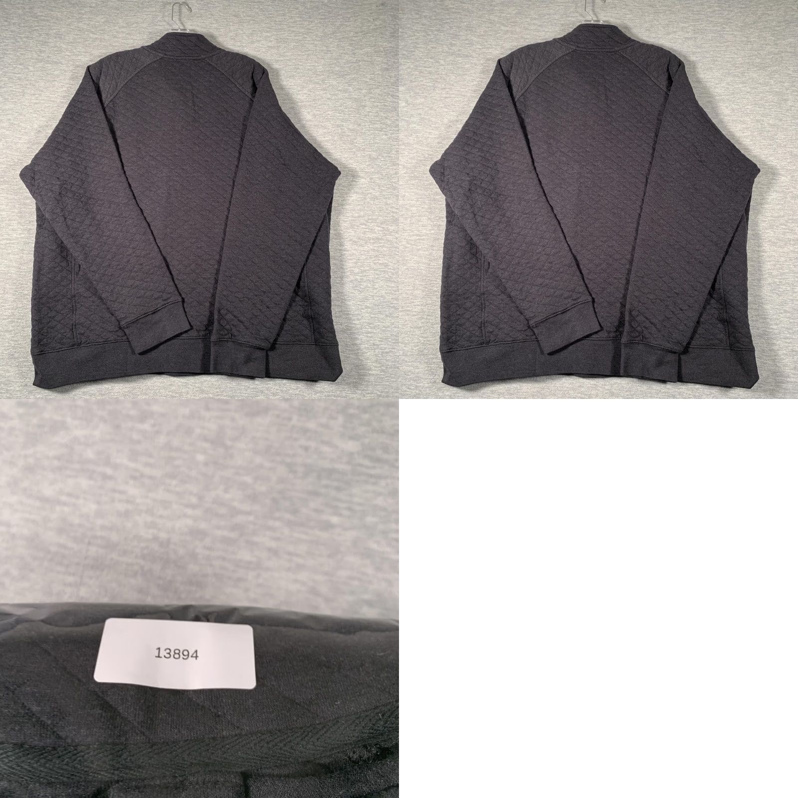 Eddie Bauer Eddie Bauer Sweatshirt Mens 2XL Gray Quilted Snap Henley Mock Neck Pullover Hoodie? Size US XXL / EU 58 / 5 - 9 Thumbnail