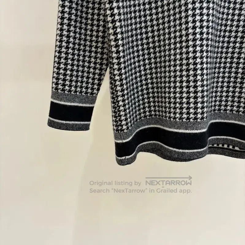 Dior Dior Black Cashmere Houndstooth Long Sleeve Sweater . Size S / US 4 / IT 40 - 5 Thumbnail
