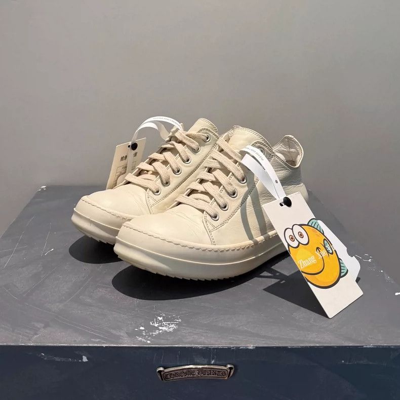 rick owens Large Converse board shoes in cowhide low-top co