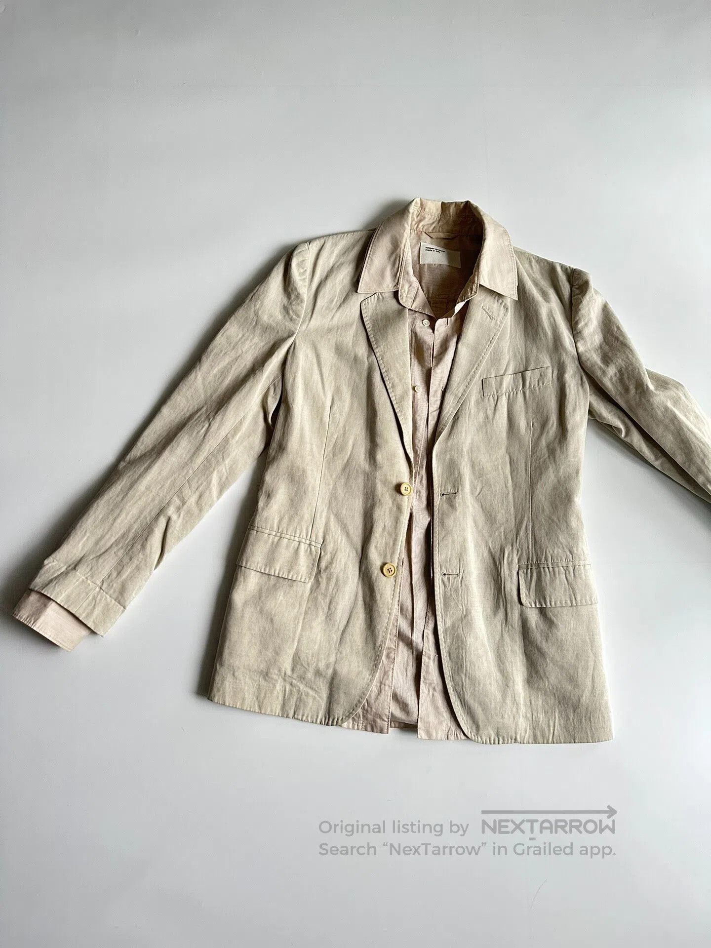 Hussein Chalayan HUSSEIN CHALAYAN A fake two-piece shirt suit| Size 46R - 1 Thumbnail