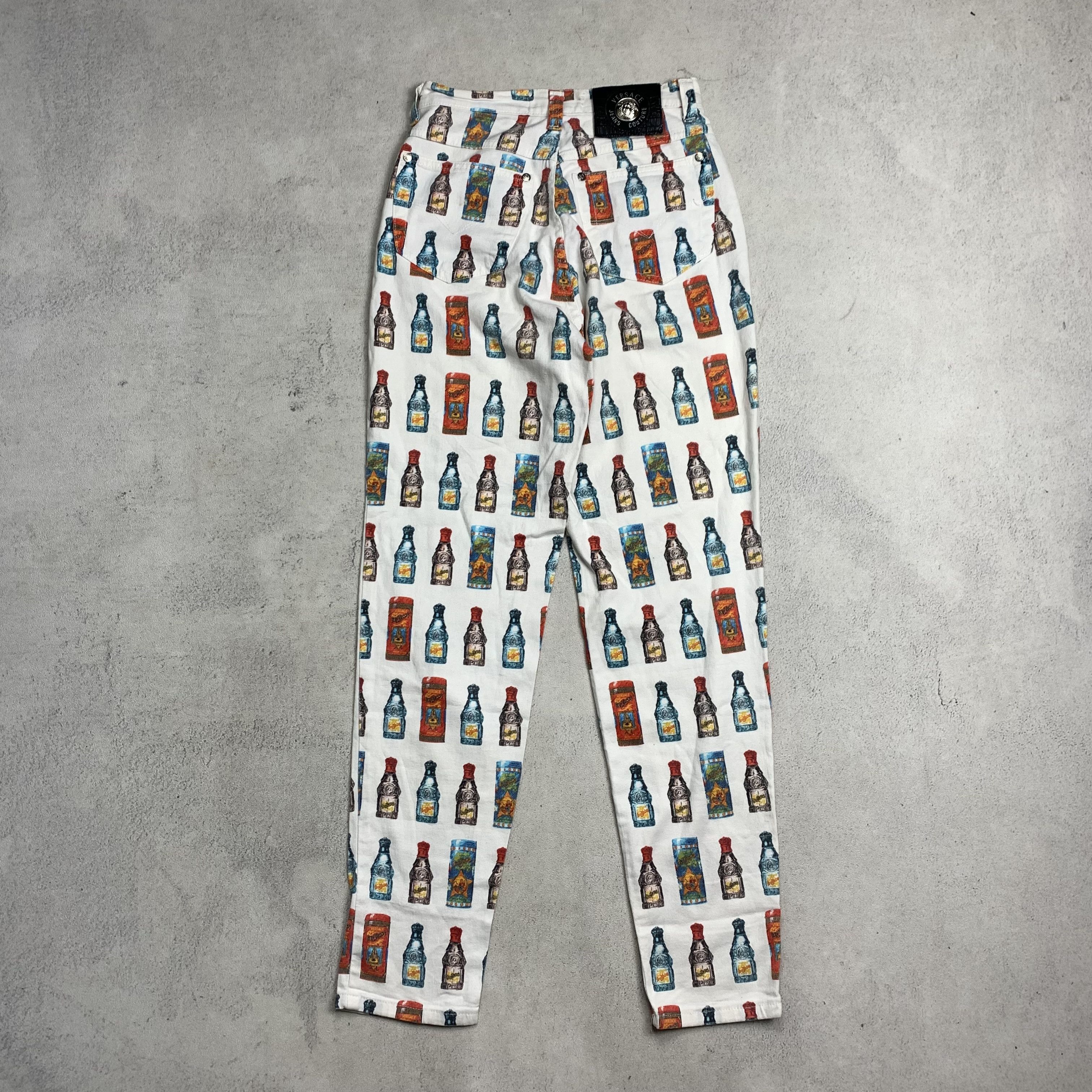 Versace 90s Versace Perfume Bottle Fullprint Pants Size 25" / US 0 / IT 36 - 5 Thumbnail