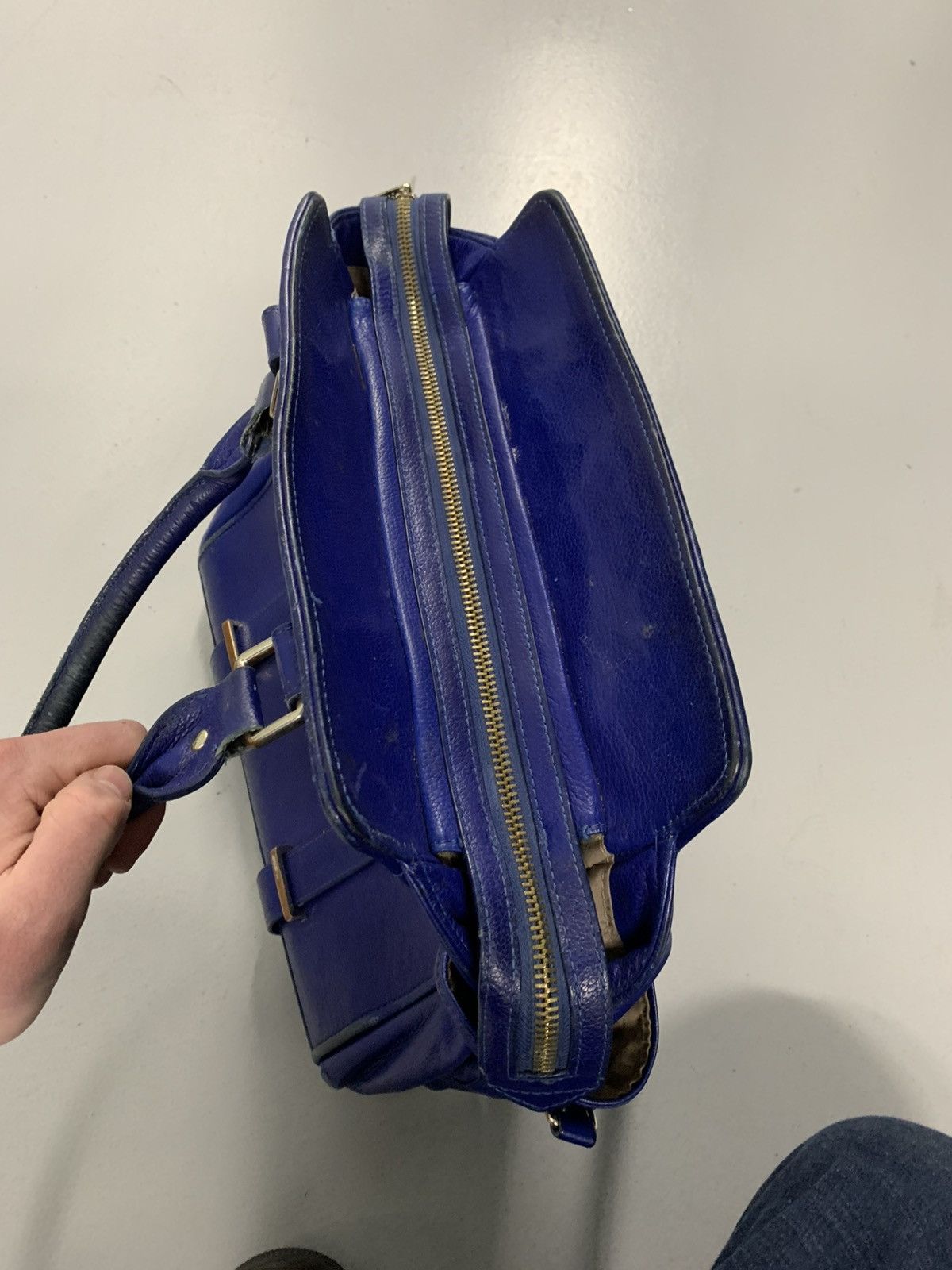 Miss Sixty Vintage Miss Sixty Electric Blue Leather Satchel Size ONE SIZE - 7 Thumbnail