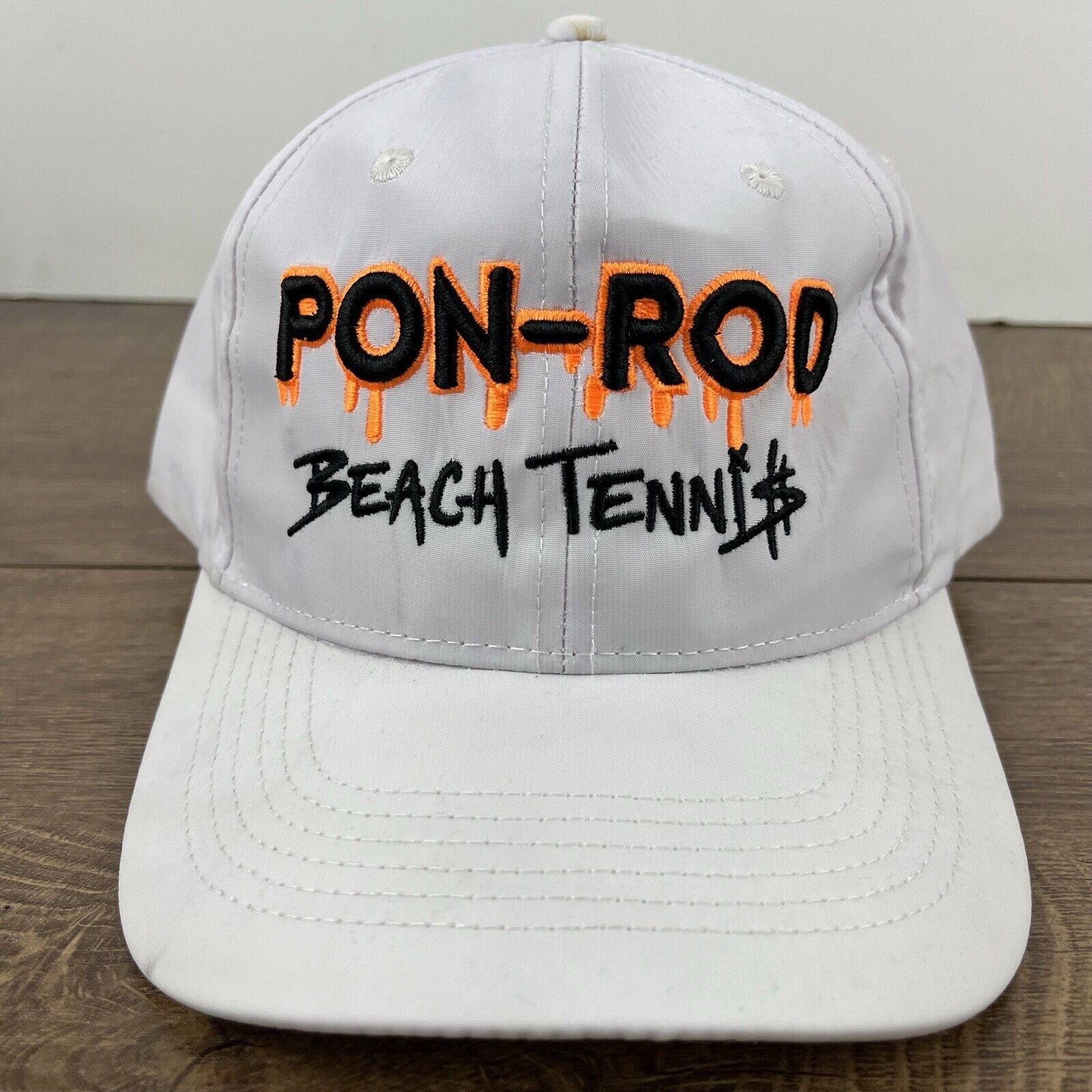 Other Pon Rod Beach Tennis Hat Snapback Hat White Hat Adjustable W Size ONE SIZE - 7 Thumbnail