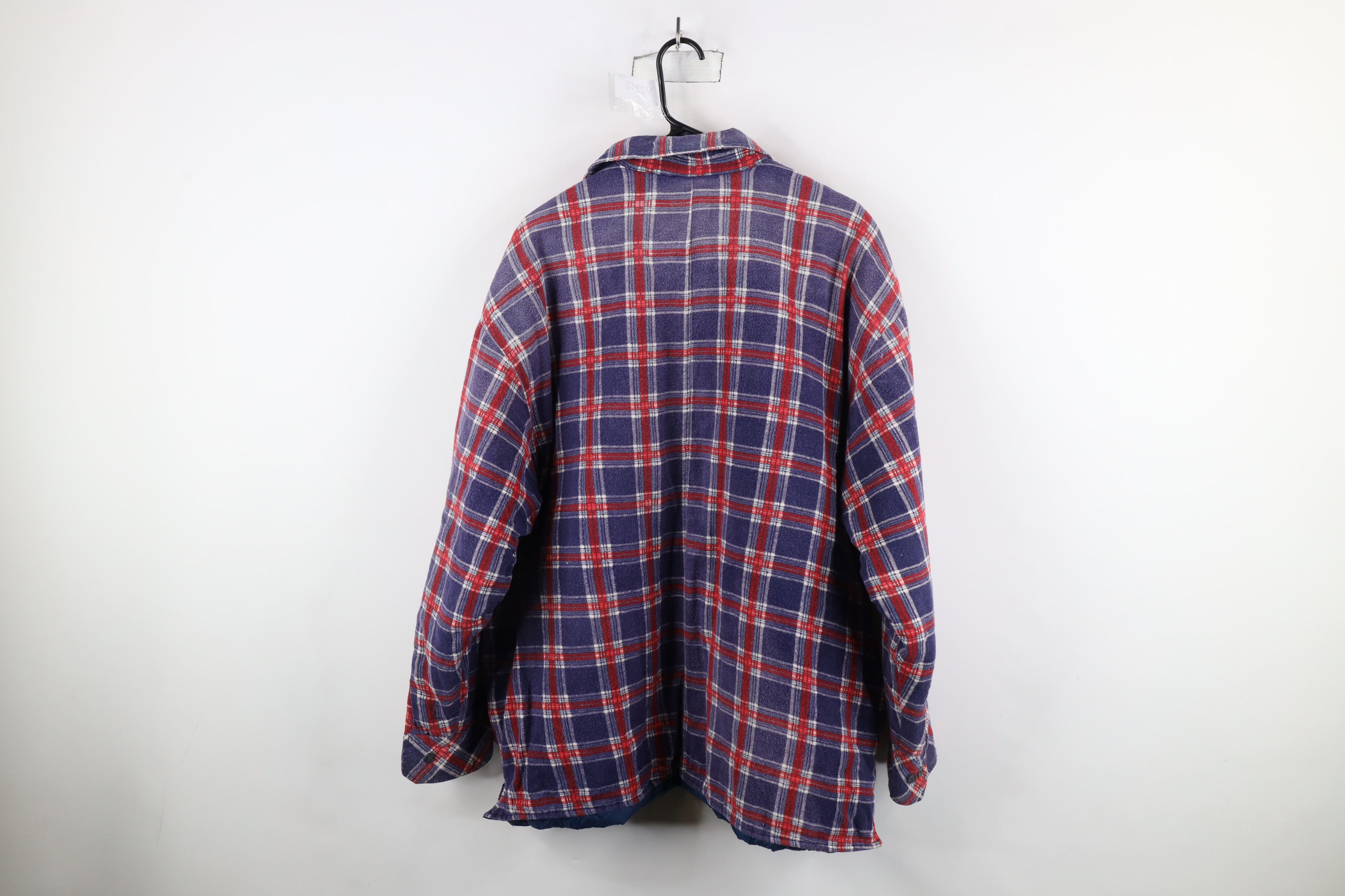 Vintage Vintage 90s Streetwear Flannel Shirt Jacket Jac Shirt Size US XL / EU 56 / 4 - 13 Thumbnail