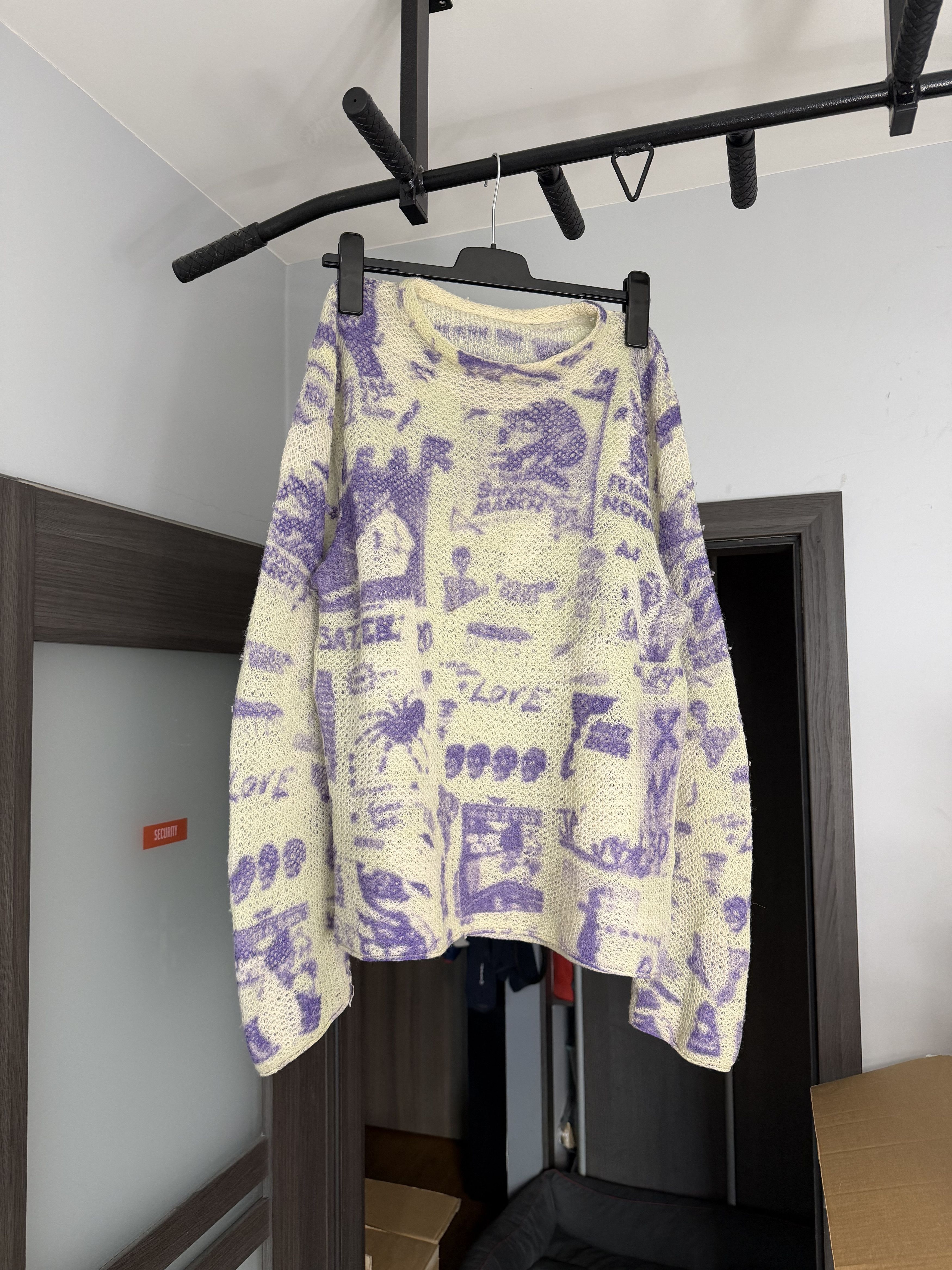 Acne Studios Acne Studios Rave Poster Scribble FW19 sweater Size US M / EU 48-50 / 2 - 1 Thumbnail