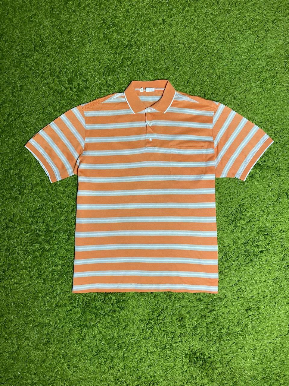 Brioni Brioni Classic Casual Logo Striped Cotton Polo T-Shirt Tee Size US XL / EU 56 / 4 - 2 Thumbnail