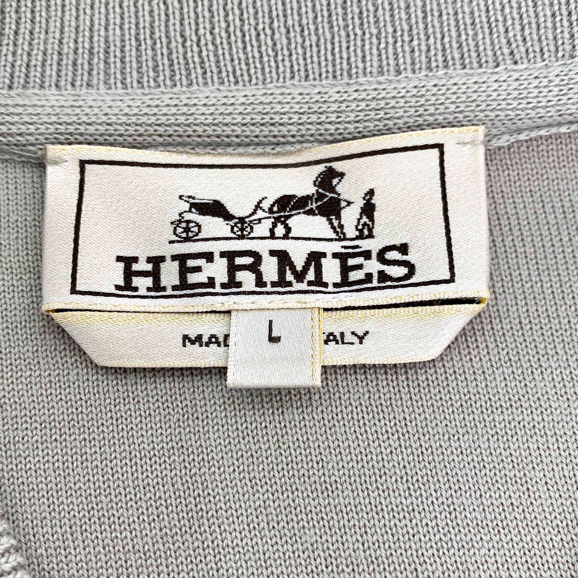 Hermes Hermès Mens Suede & Knit Varsity Bomber Jacket Gray Beige Si Size US L / EU 52-54 / 3 - 6 Thumbnail