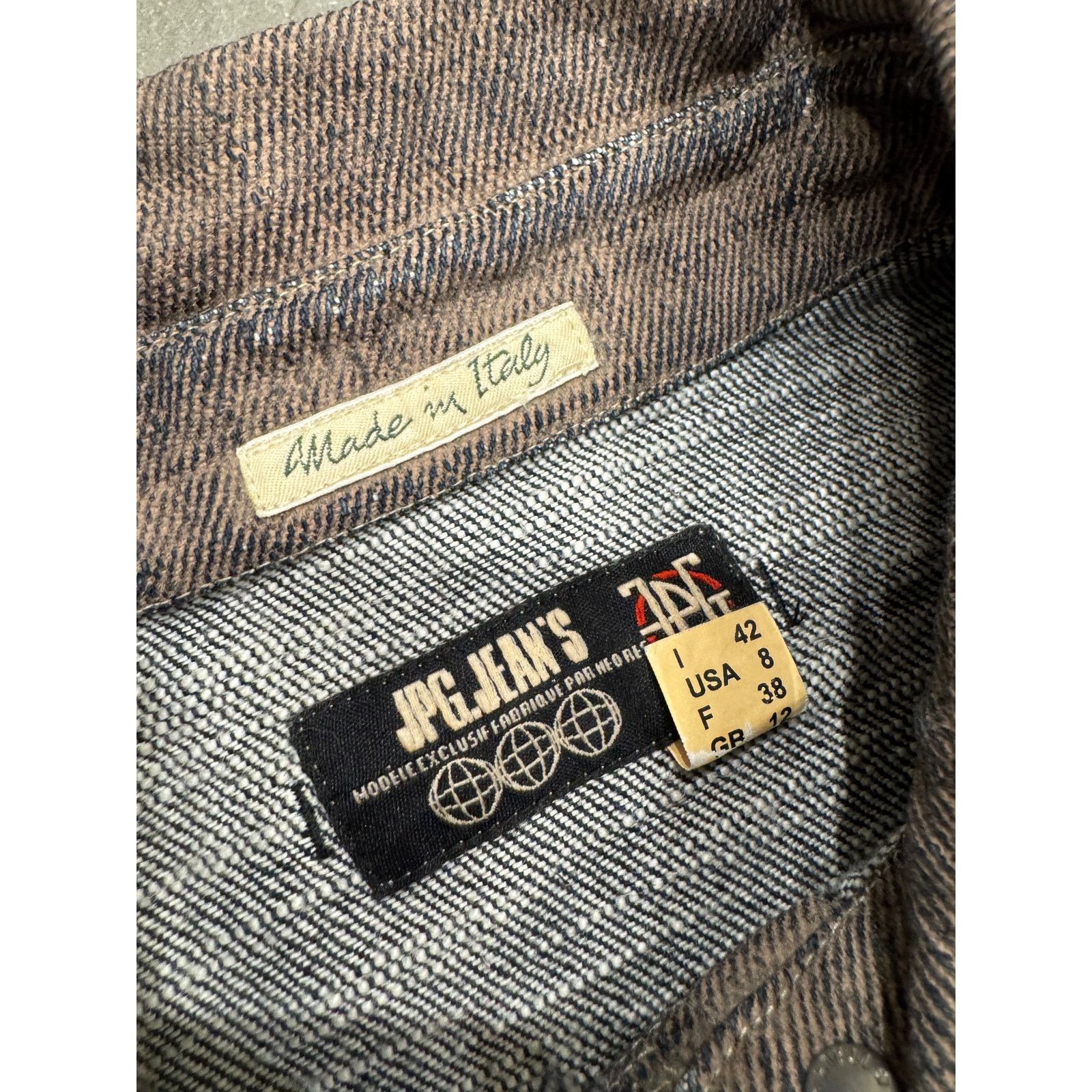 Jean Paul Gaultier 2000s Jean Paul Gaultier denim patchwork set top long skirt Size 29" - 9 Thumbnail
