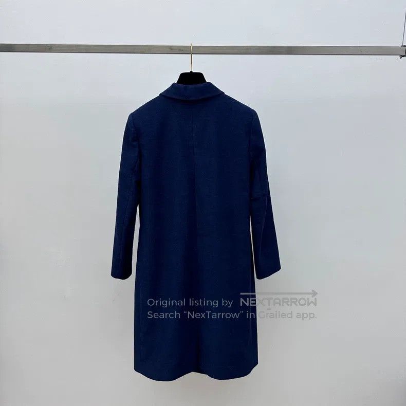 Chanel Chanel 16p dark blue inner mulberry silk windbreaker jacke Size S / US 4 / IT 40 - 2 Thumbnail
