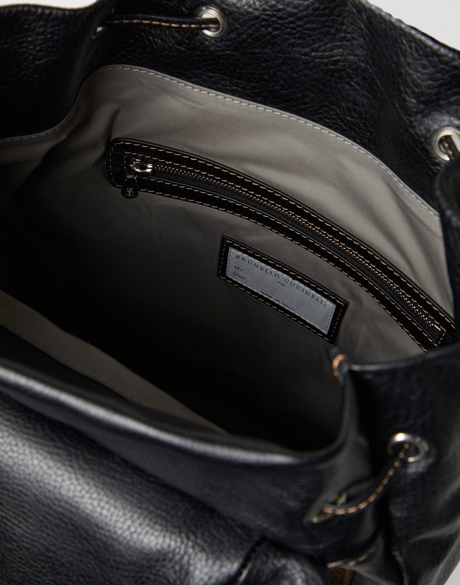 Brunello Cucinelli o1w1db11025 Size: OS/ Backpack in Black Size ONE SIZE - 4 Thumbnail