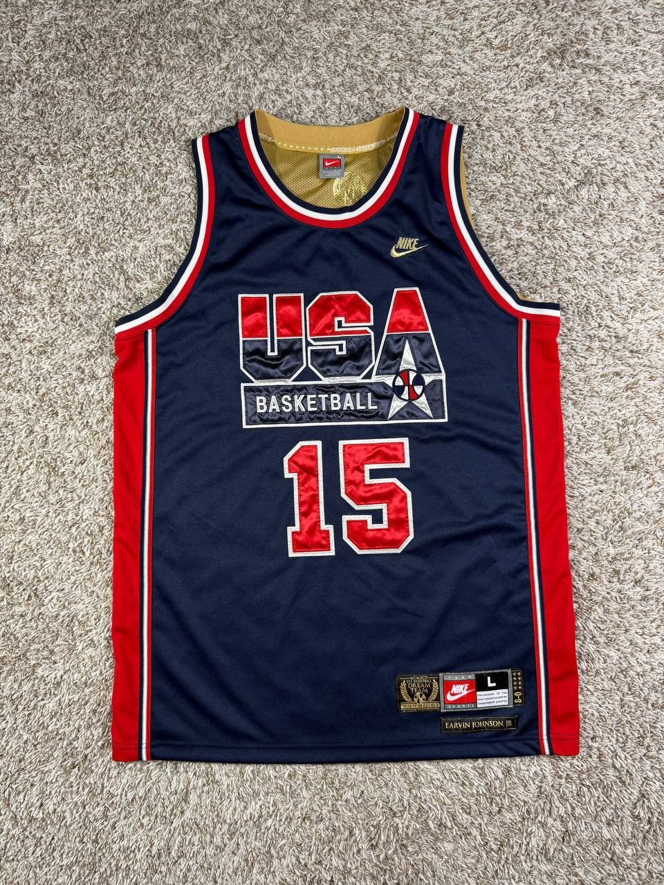 Nike Authentic MAGIC JOHNSON 1992 Dream Team Jersey Nike Size US L / EU 52-54 / 3 - 1 Thumbnail
