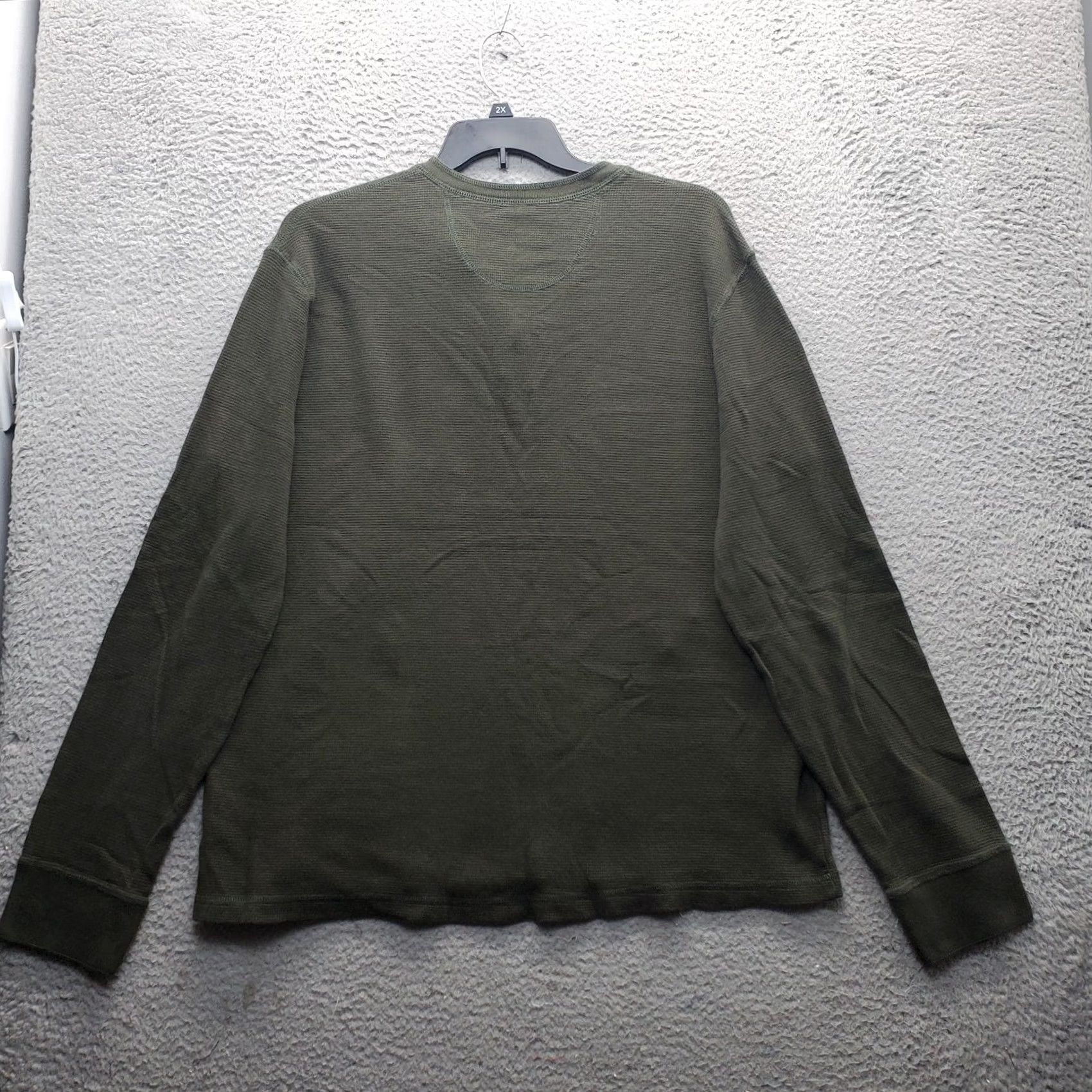 Eddie Bauer Eddie Bauer Henley Shirt Mens XL Tall Green Knit Original Outdoor Outfitter Size US XL / EU 56 / 4 - 2 Thumbnail