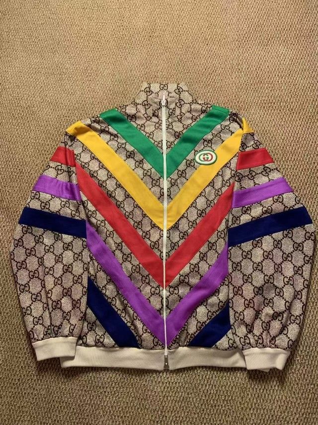 Gucci Gucci GG Rainbow Stripe Jacket Size L Size L / US 10 / IT 46 - 1 Thumbnail