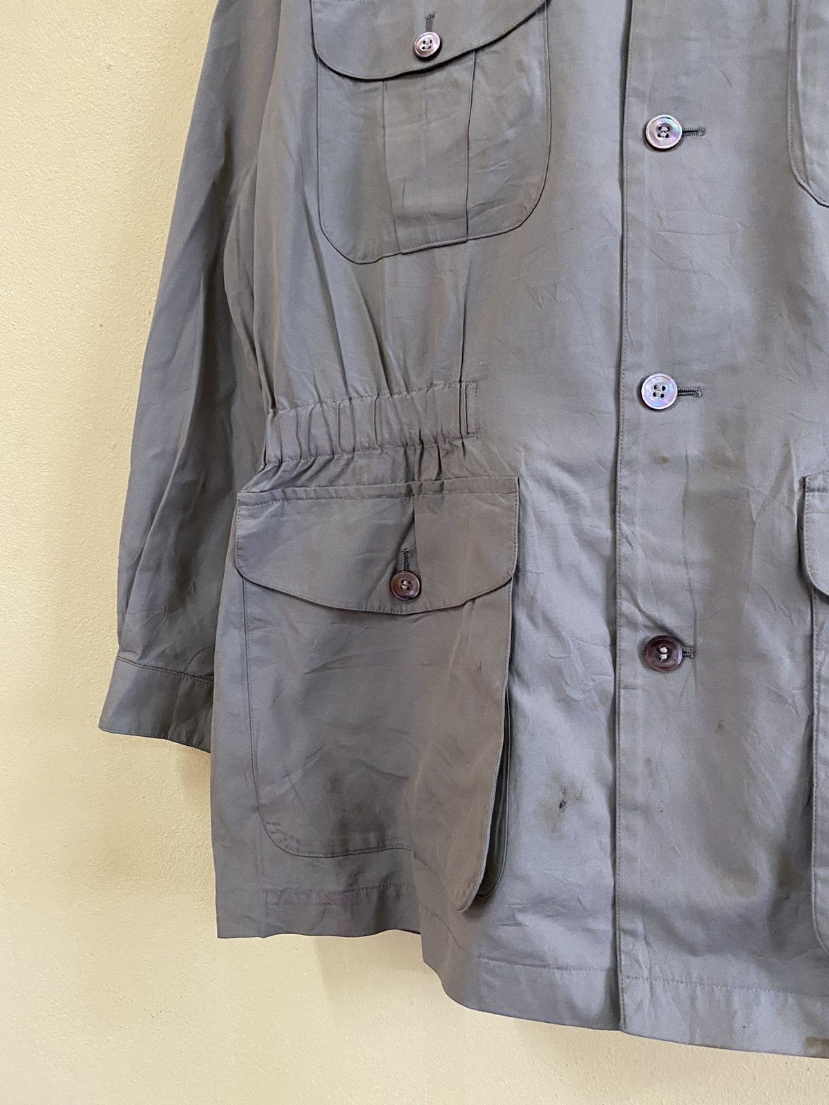 Burberry × Designer BURBERRY WOMEN JACKET MILITARY MULTIPOCKET Size L / US 10 / IT 46 - 3 Thumbnail
