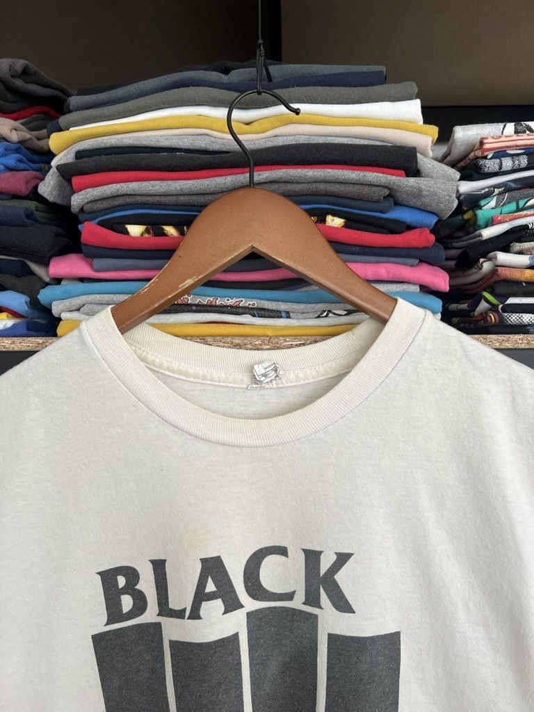 Band Tees Vintage 2000s Black Flag 1985 SST Records White Tee Size US M / EU 48-50 / 2 - 13 Thumbnail