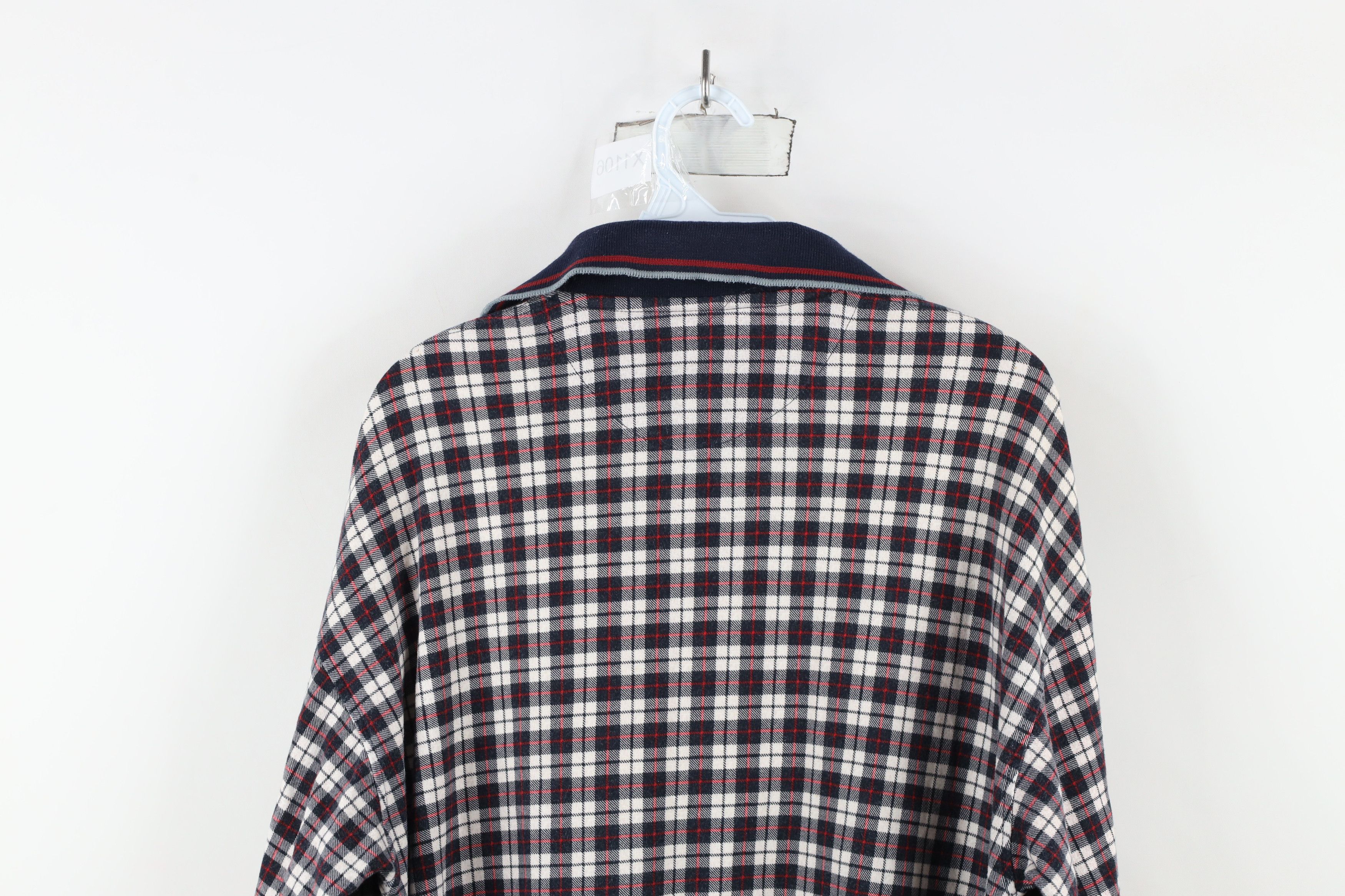 Vintage Vintage 90s Streetwear Long Sleeve Rugby Polo Shirt Plaid Size US L / EU 52-54 / 3 - 8 Thumbnail