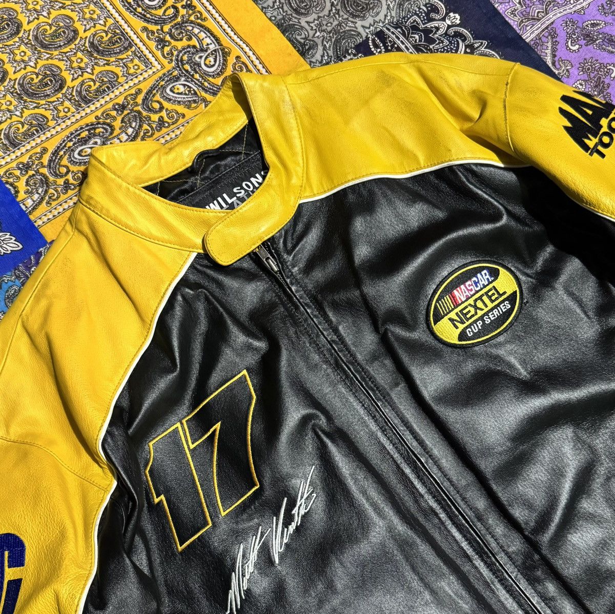 Chase Authentics × NASCAR × Wilsons Leather Nascar Jacket Matt Kenseth #17 Size US XL / EU 56 / 4 - 2 Thumbnail