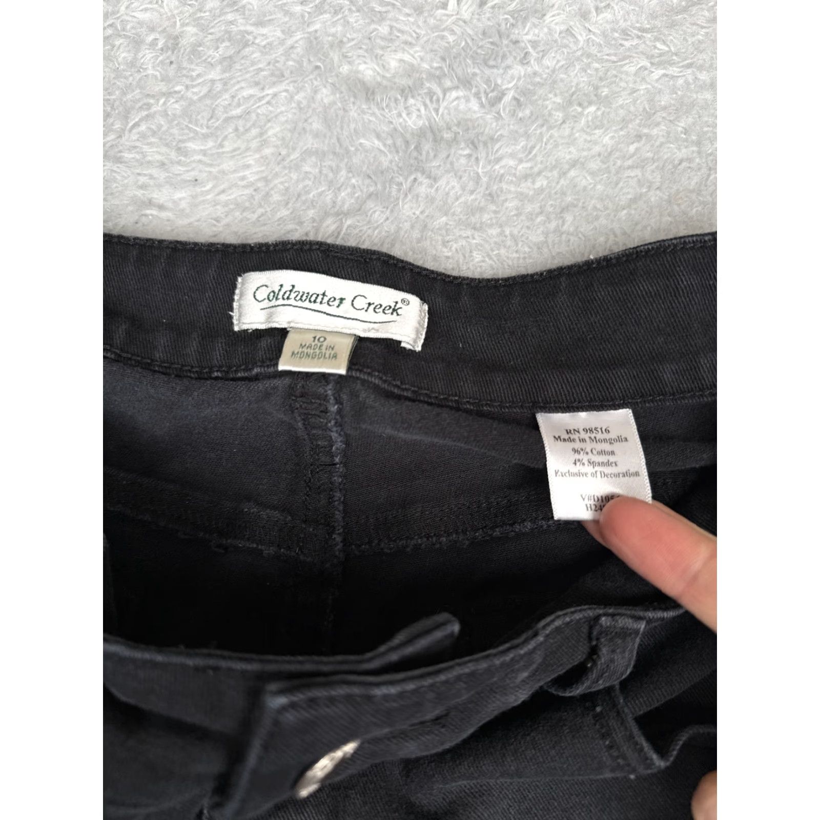 Coldwater Creek Coldwater Creek Jeans Womens Straight - 10 Black Dark Wash Mid Rise 30x31 - Denim Size 32" / US 10 / IT 46 - 6 Thumbnail