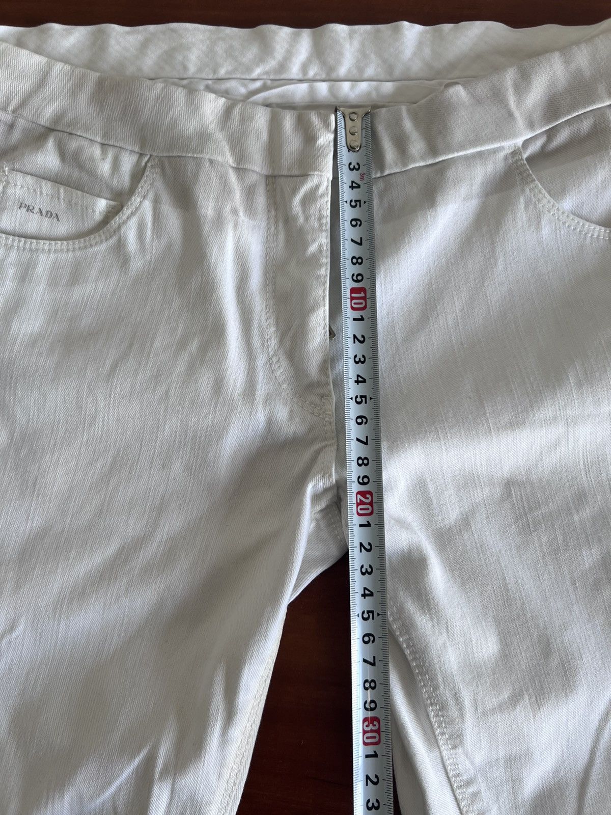 Prada Vintage Prada Straight Fit Classic Pants Women’s White Sz 26 Size 24" / US 00 / IT 34 - 13 Thumbnail