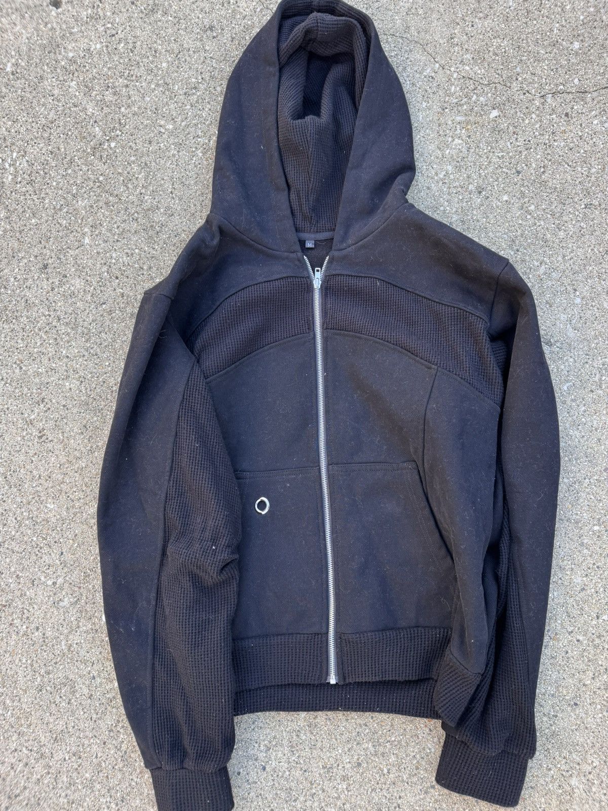 If Six Was Nine × Japanese Brand × Le Grande Bleu (L.G.B.) Rare Waffle Paneled Zip Up Hoodie sweater Size US S / EU 44-46 / 1 - 1 Thumbnail