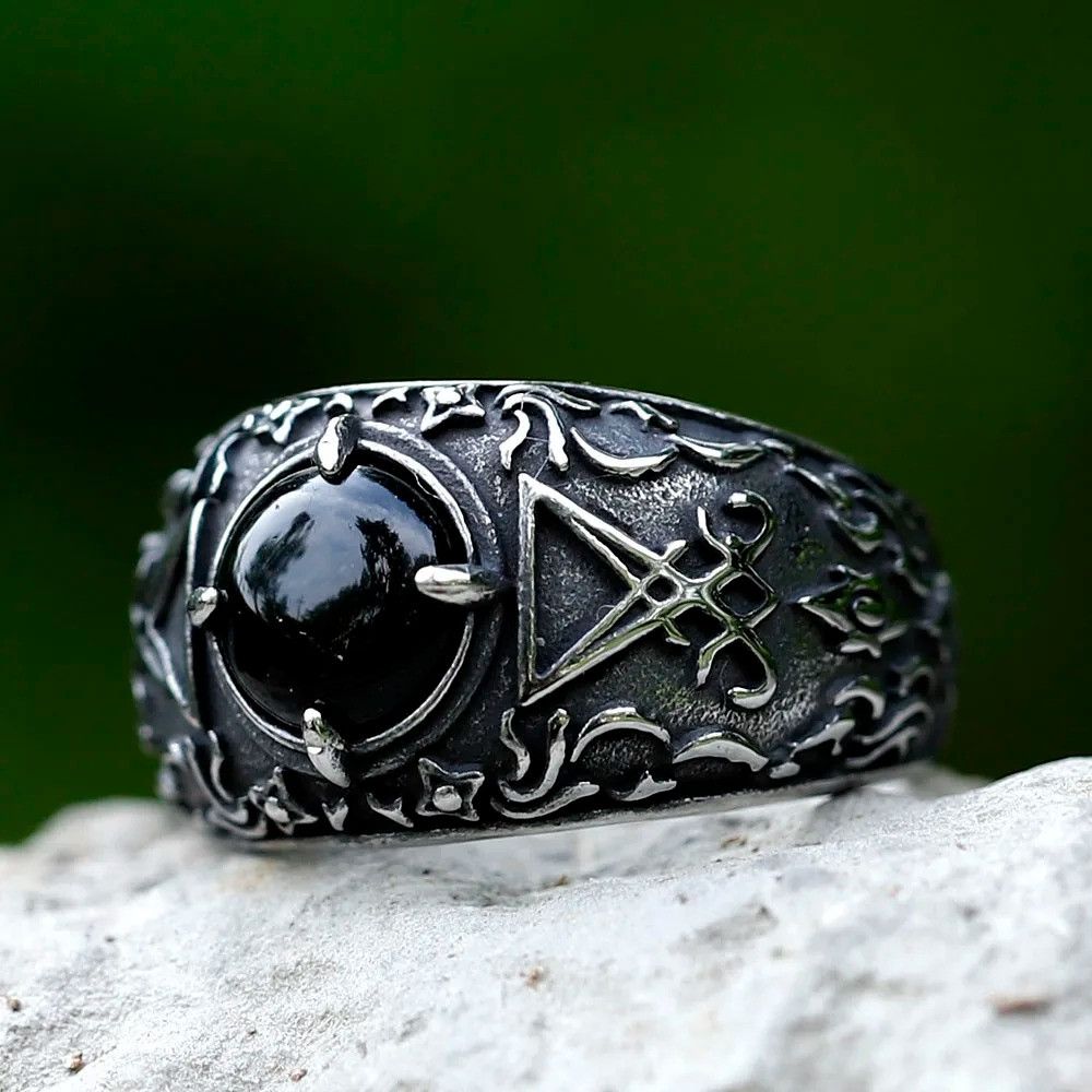 Jewelry Lucifer Satan Ring Streetwear Jewelry Fashion Gift Size ONE SIZE - 2 Thumbnail