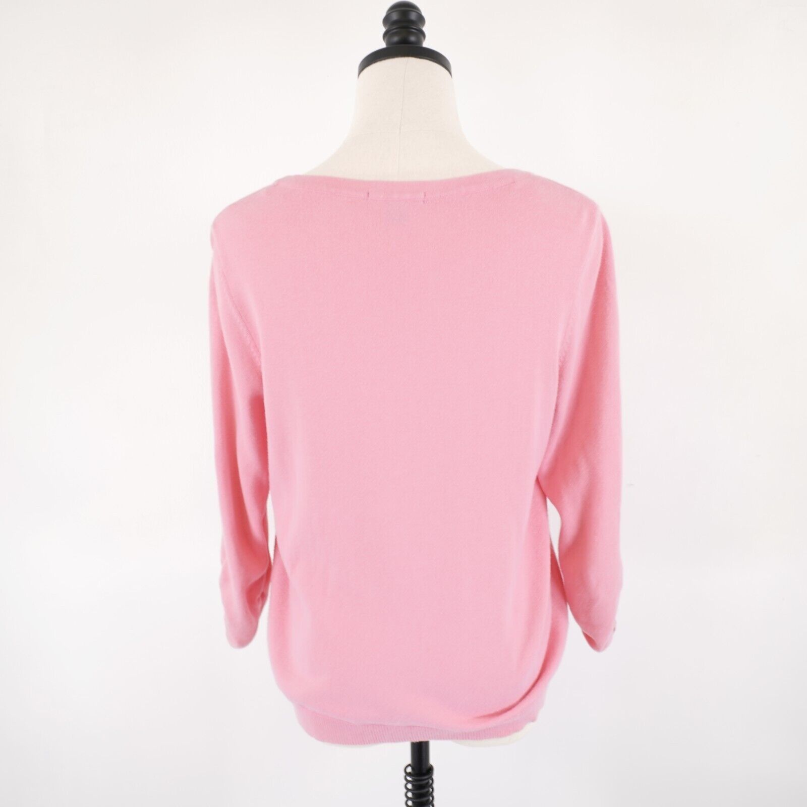 Tommy Hilfiger Tommy Hilfiger Medium Pink Button Cardigan Sweater Long Flut Size M / US 6-8 / IT 42-44 - 6 Thumbnail