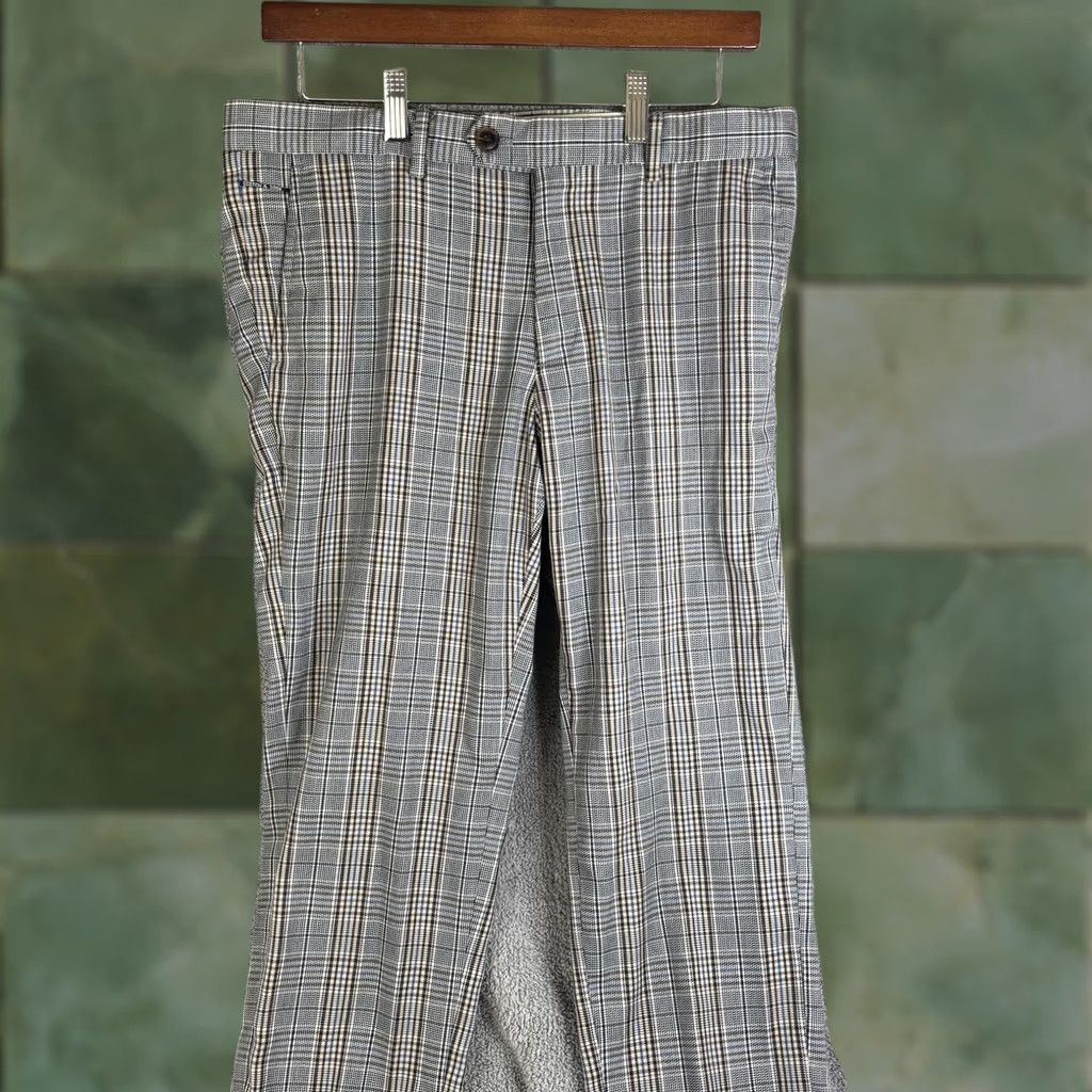 Scotch & Soda Scotch & Soda Mens Pants Chino Slim Plaid Gray 30x32 Mott Tweed Stretch S-L Footnote Size US 30 / EU 46 - 1 Thumbnail
