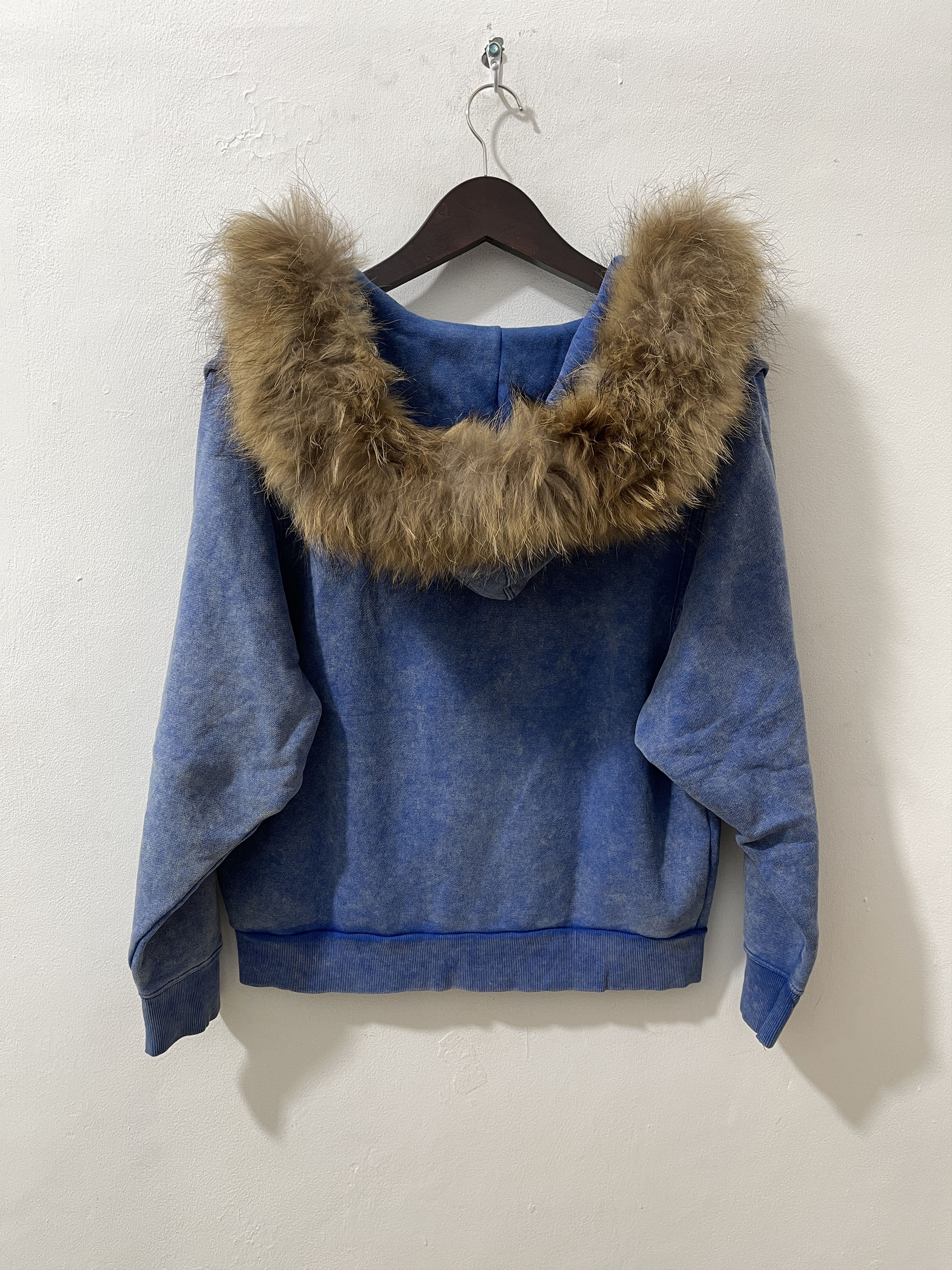 Vintage Jane Birkin Wash Rare Fur Vkei Zip Hoodie Size US M / EU 48-50 / 2 - 7 Thumbnail