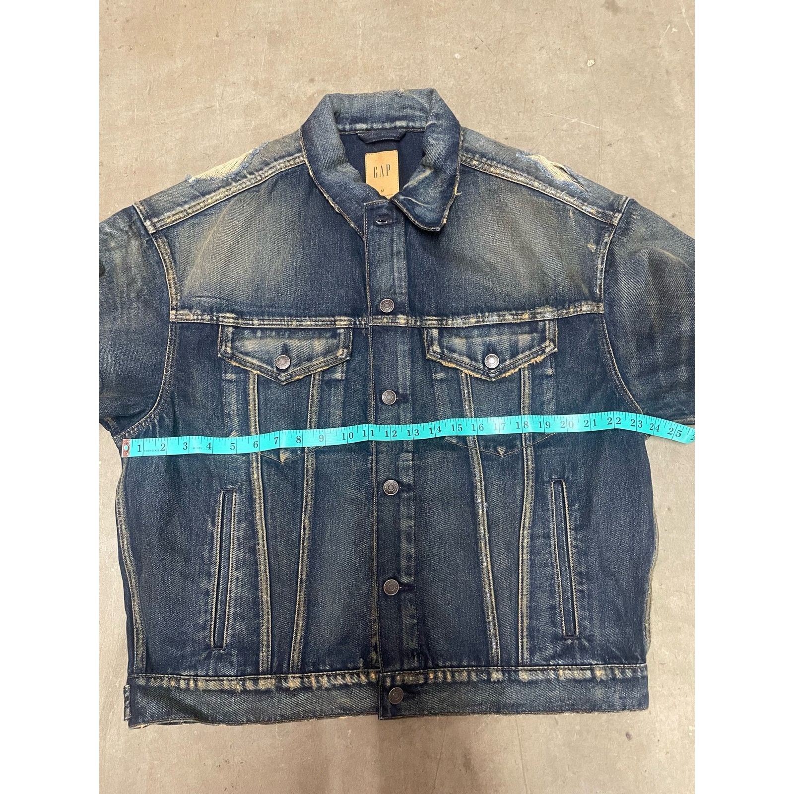Gap Gap Men - Destroyed Jean Jacket / size M / NWOT Size US M / EU 48-50 / 2 - 5 Thumbnail