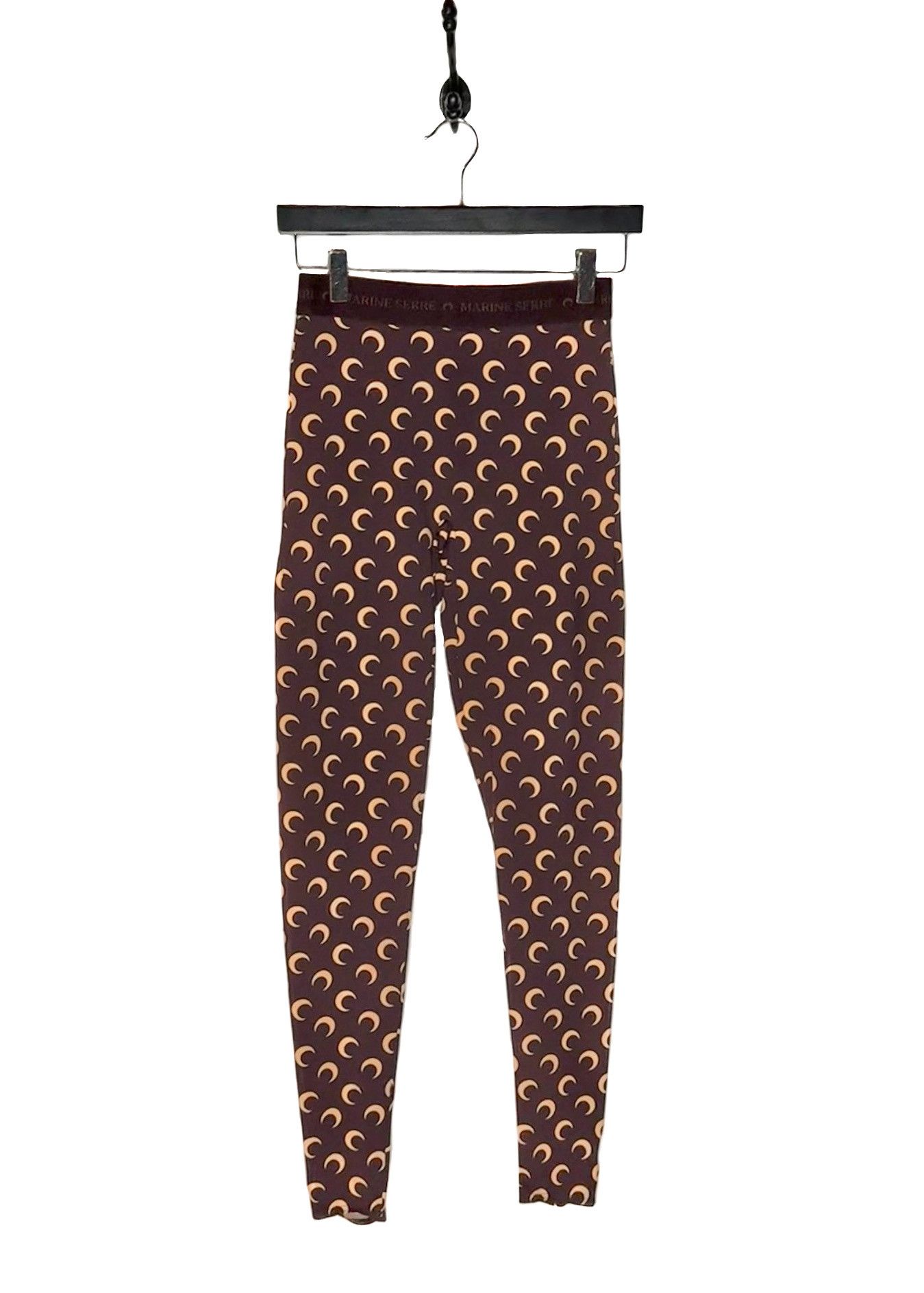 Marine Serre Marine Serre Borderline Brown Moon Crescent Leggings Size 26" / US 2 / IT 38 - 1 Thumbnail