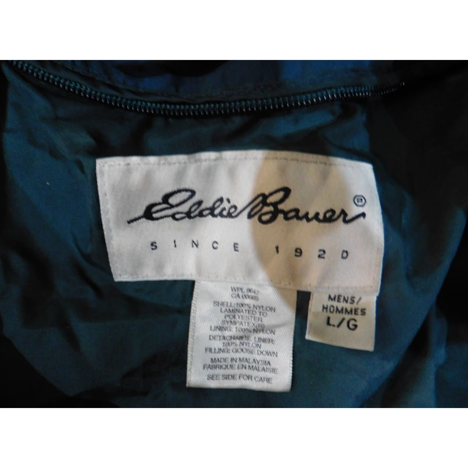 Eddie Bauer Eddie Bauer Parka Jacket Mens L Down Nylon Green Full Zip Winter Casual Size US L / EU 52-54 / 3 - 5 Thumbnail