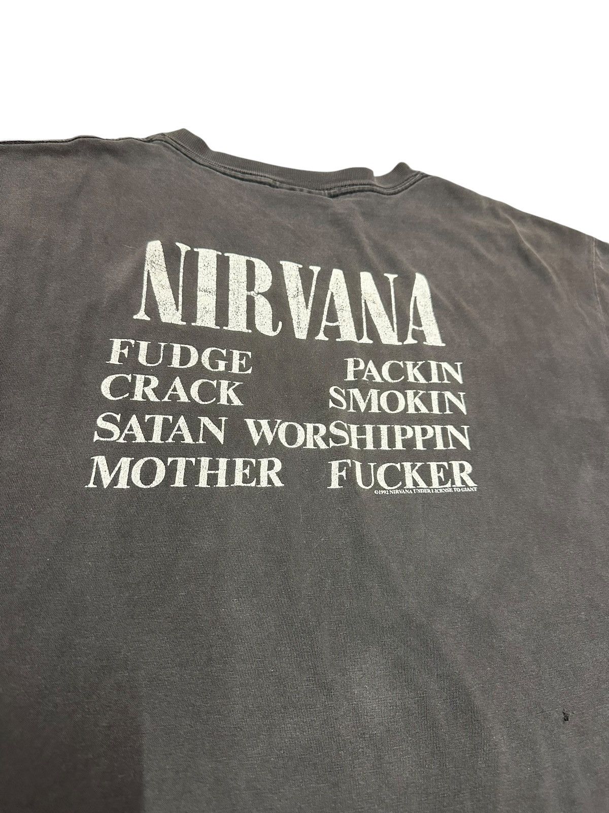 Band Tees Vintage 1992 Nirvana Vestibule Giant Tag Size US XL / EU 56 / 4 - 10 Thumbnail