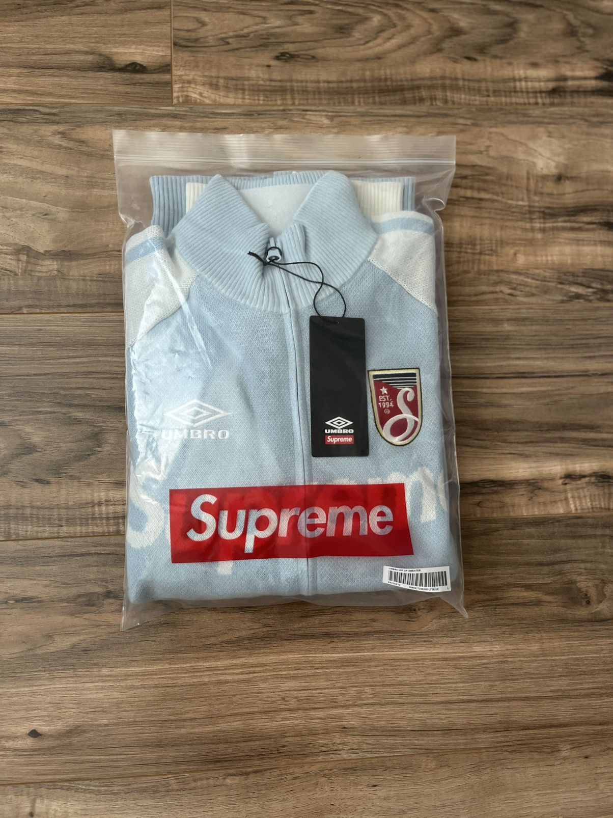 Supreme × Umbro Supreme Umbro Zip Up Sweater Size US L / EU 52-54 / 3 - 1 Thumbnail