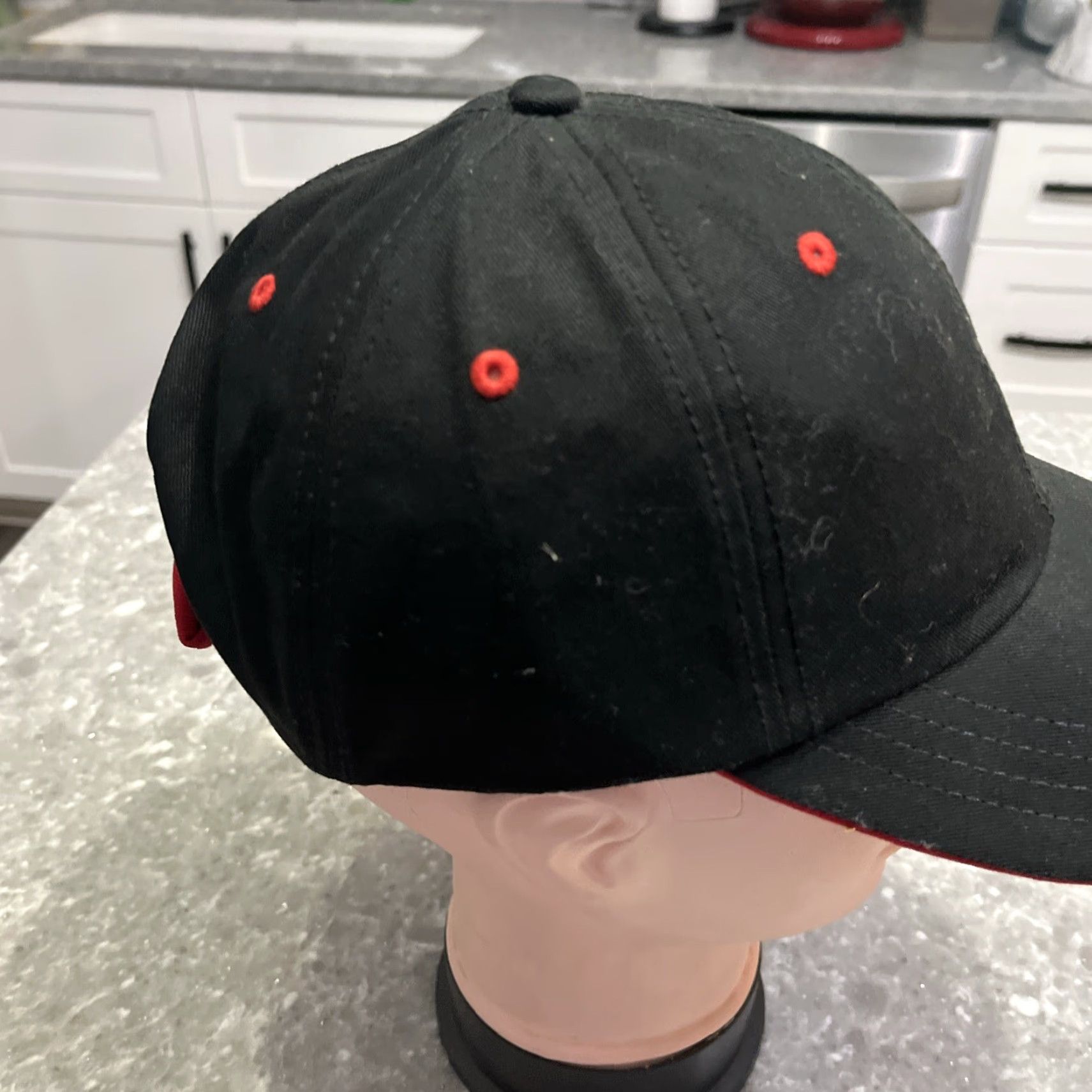PONY Dodge Hat Women Strap Back Black Embroidered Logo Pony Tail Cap Size ONE SIZE - 5 Thumbnail