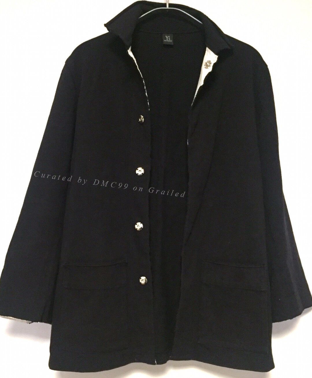 Yohji Yamamoto Yohji Yamamoto Y's Navy Cotton Jacket Size L / US 10 / IT 46 - 1 Thumbnail