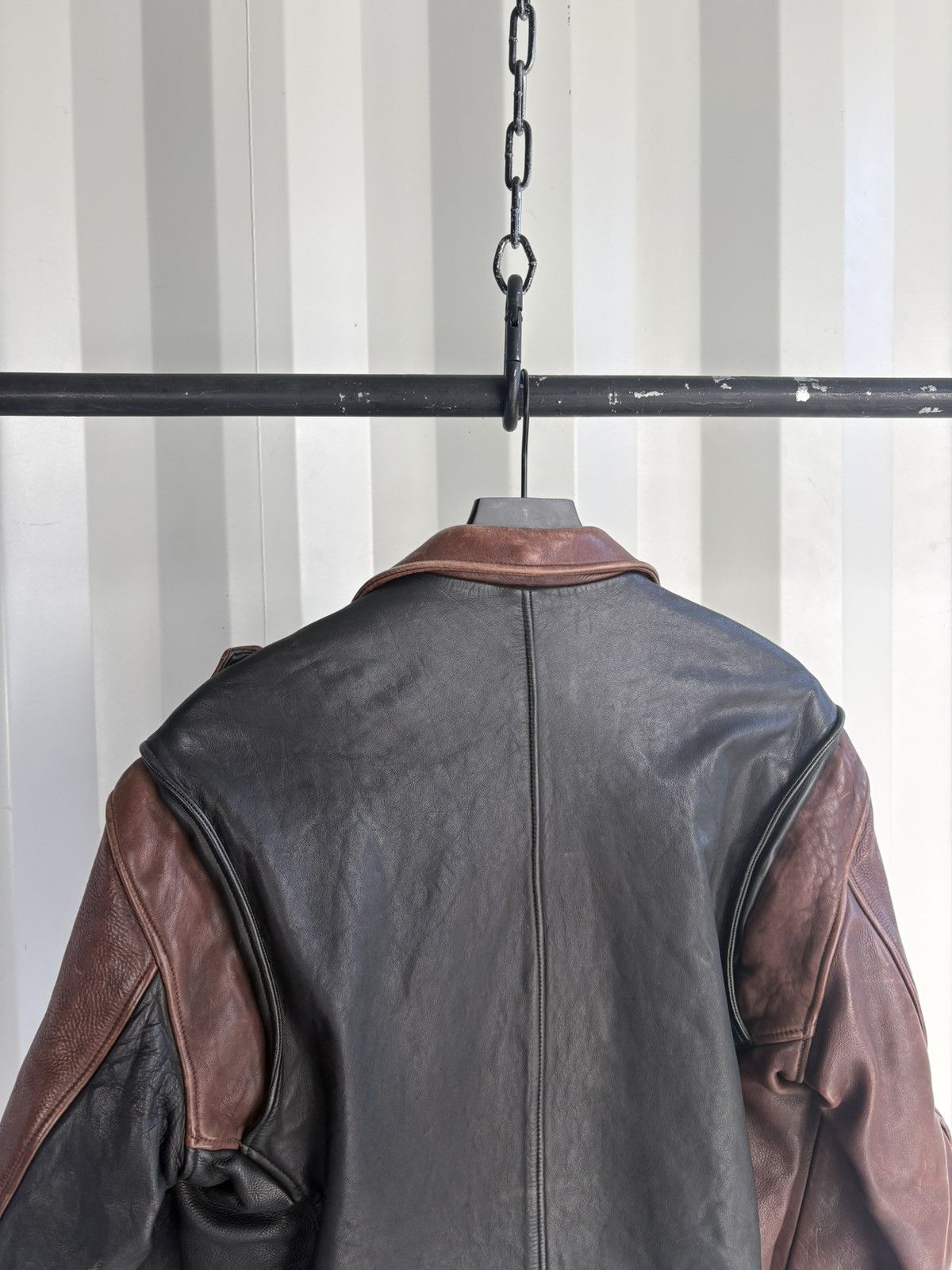 Emporio Armani Leather Moto Jacket Size US L / EU 52-54 / 3 - 6 Thumbnail