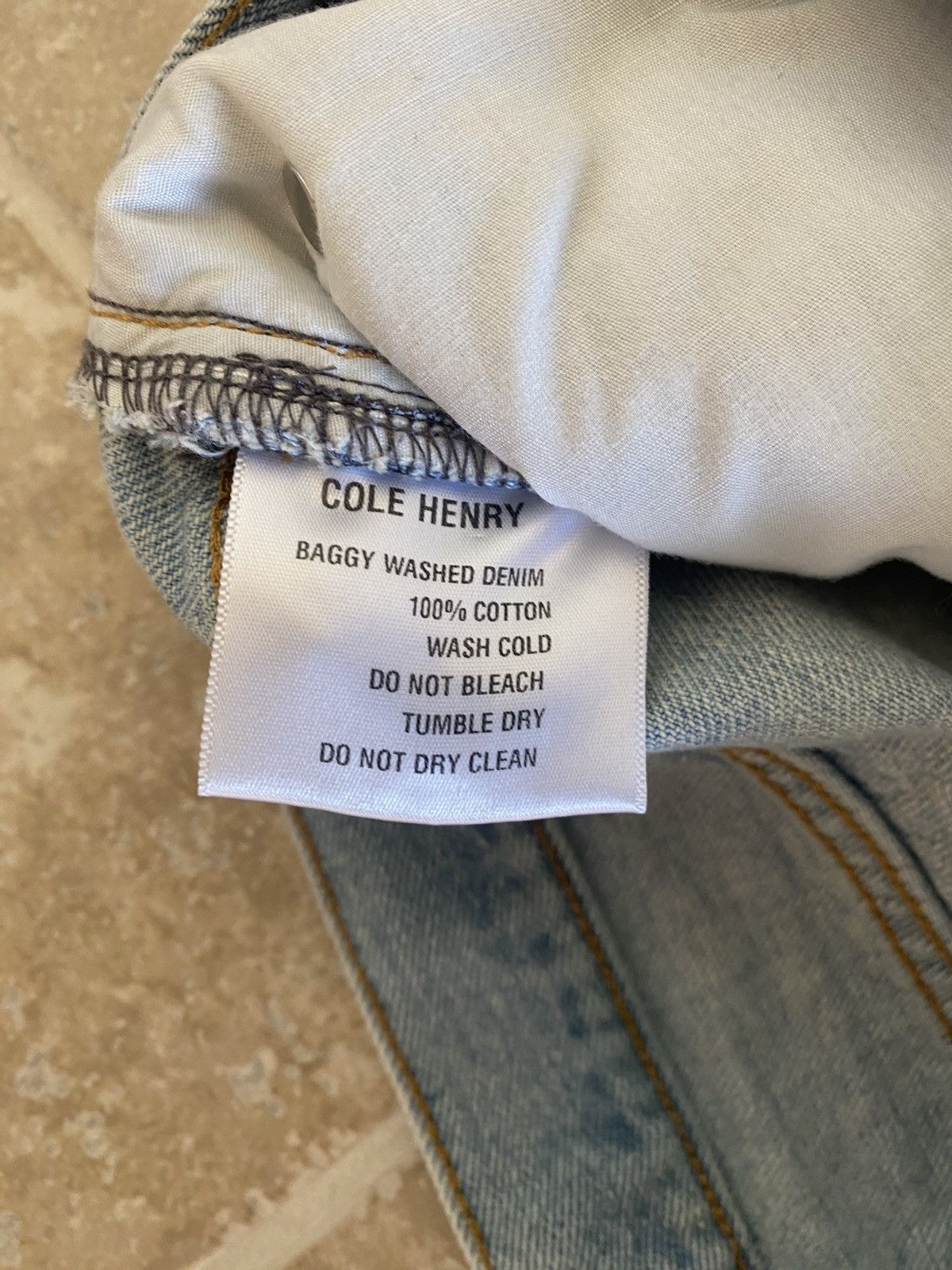 Cole Henry Cole Henry Washed Denim Blue Jeans Mens 32 Size US 32 / EU 48 - 8 Thumbnail