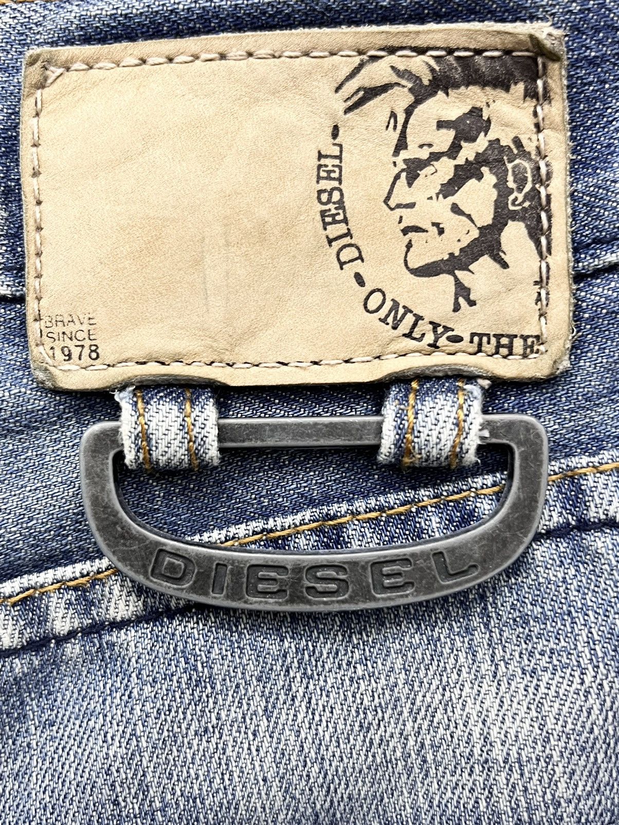 Diesel 🔥Vintage DIESEL PUNK ONLY THE BRAVE FLARE Light Wash Denim Size US 30 / EU 46 - 3 Thumbnail