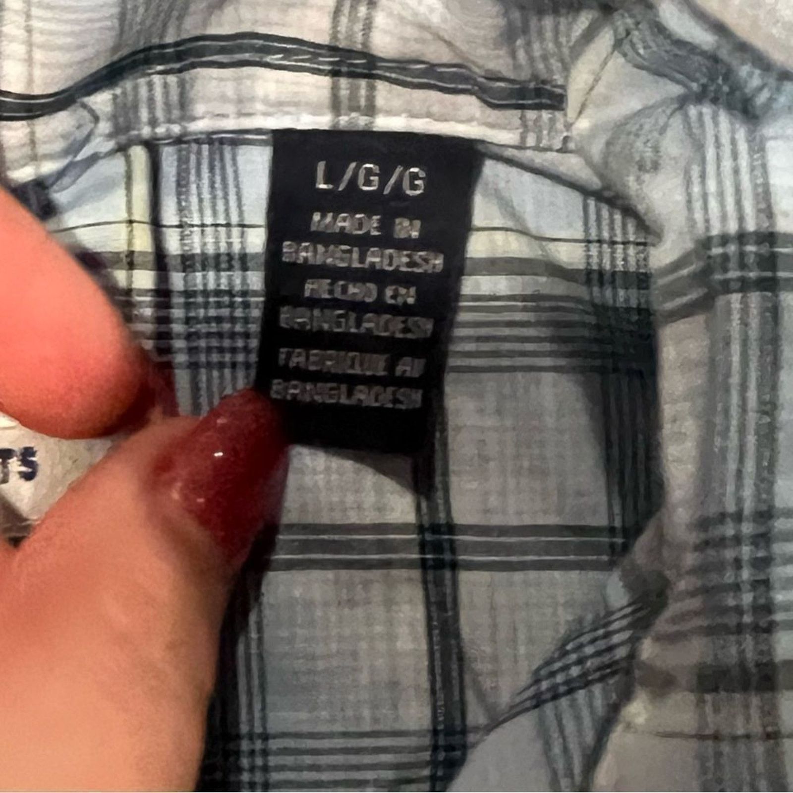 Wrangler Wrangler Blue Plaid Short Sleeve Button Front Shirt Size L Size US L / EU 52-54 / 3 - 3 Thumbnail