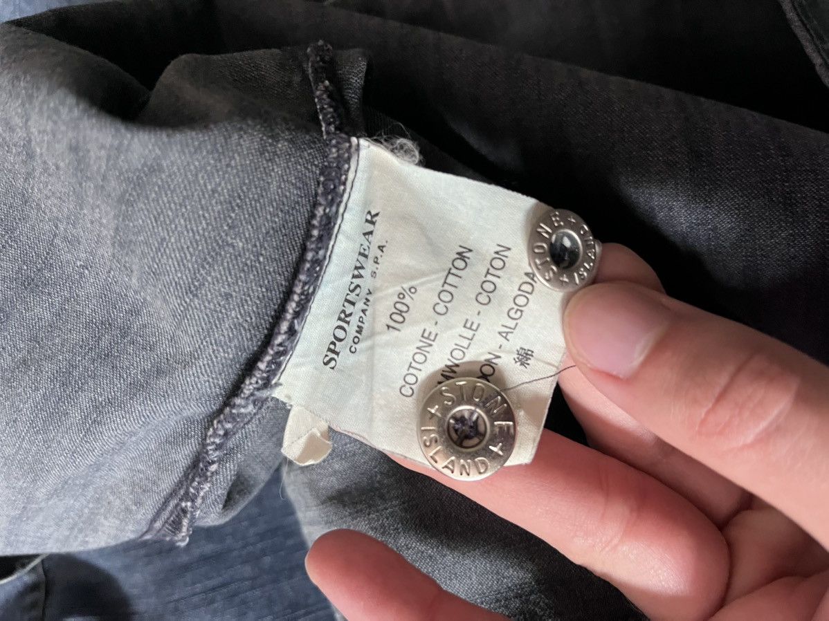 Stone Island Stone Island A/W 1998 denim shirt navy Size US L / EU 52-54 / 3 - 11 Thumbnail