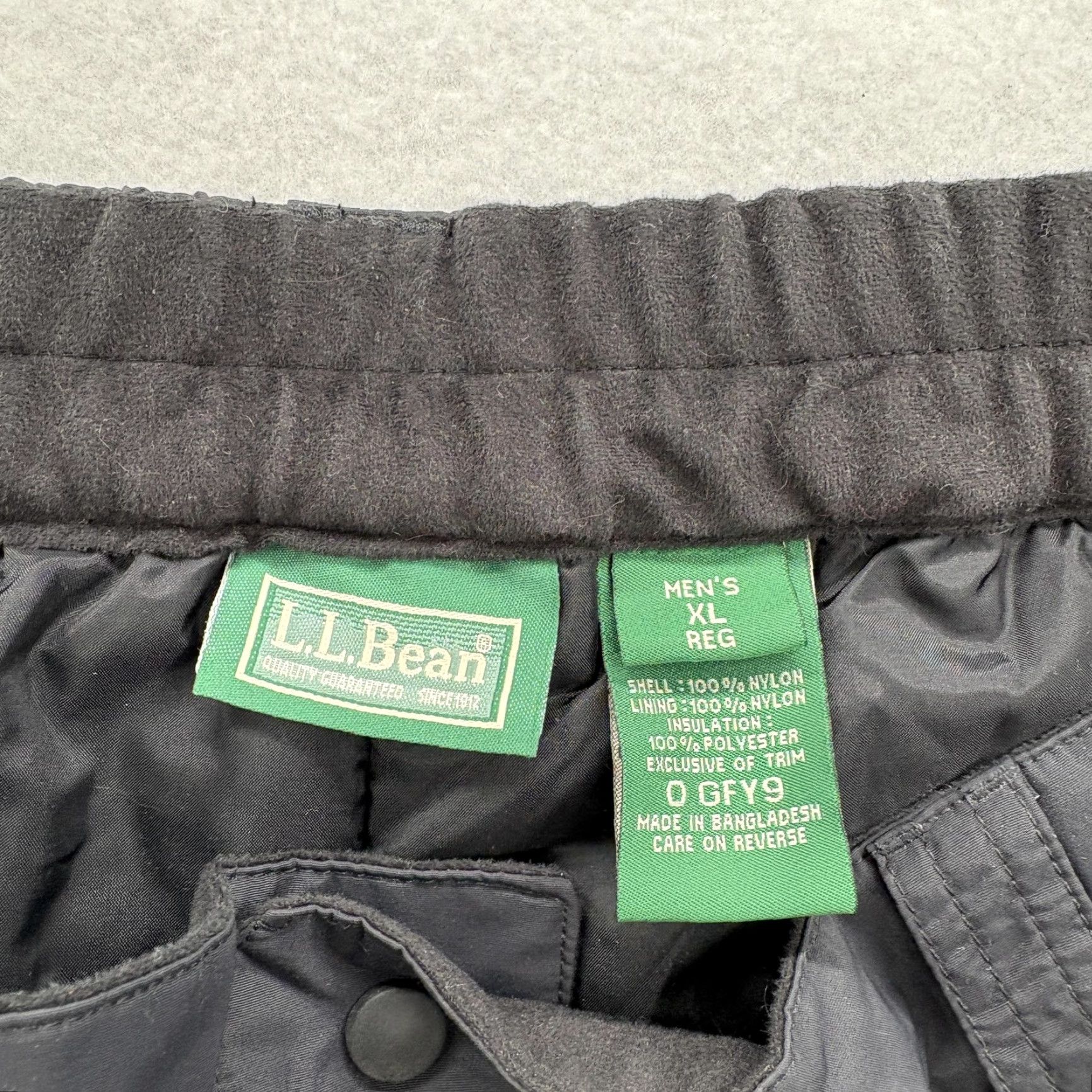 Vintage L.L. Bean TEK 2 Snow Pants Mens XL Black Waterproof Insulated Ski Snow Outdoors Pants Mens XL Black Waterproof Insulated Snow Pants TEK2 Size US 36 / EU 52 - 4 Thumbnail