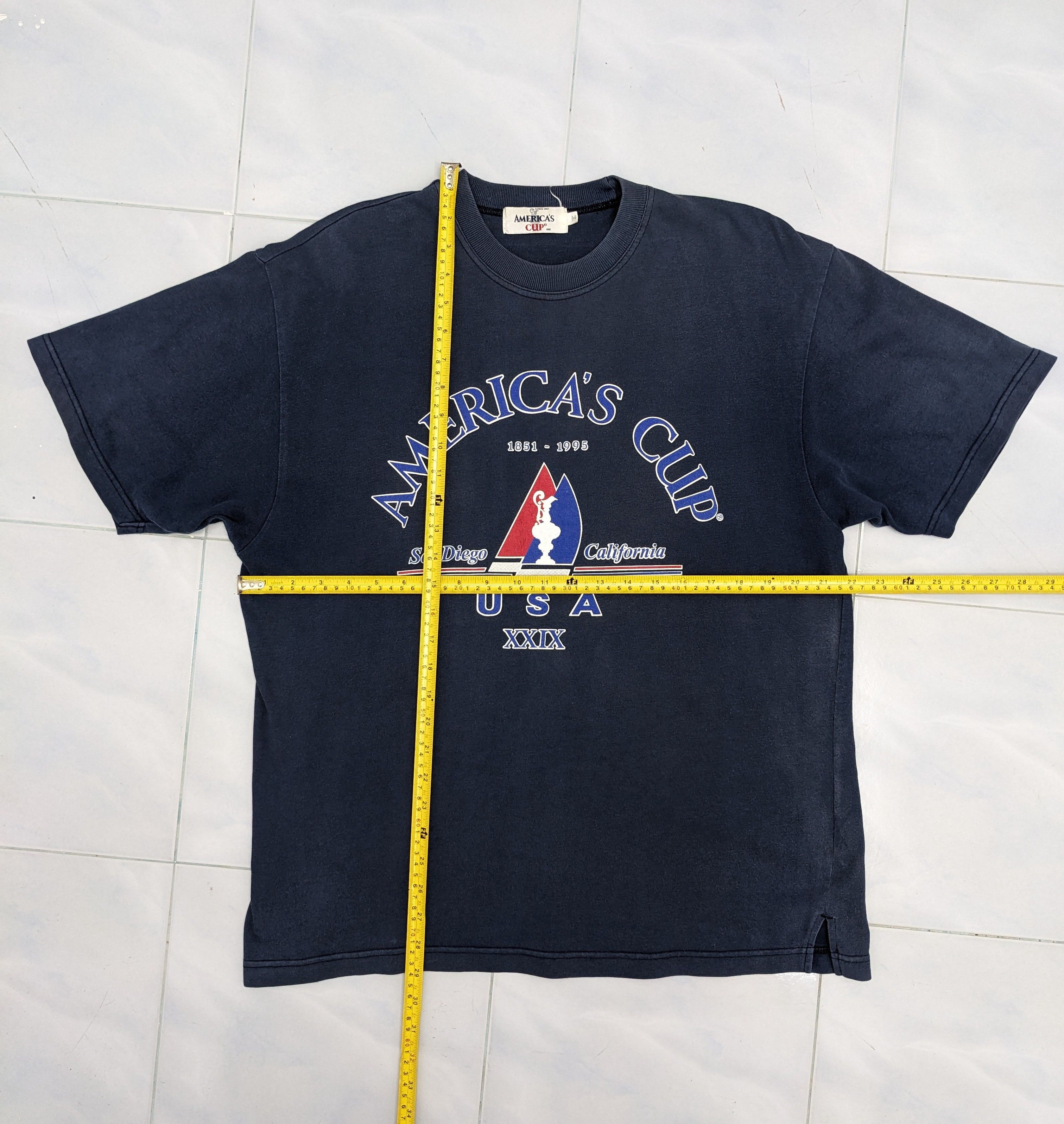 Vintage VINTAGE AMERICA'S CUP TSHIRT Size US M / EU 48-50 / 2 - 5 Thumbnail
