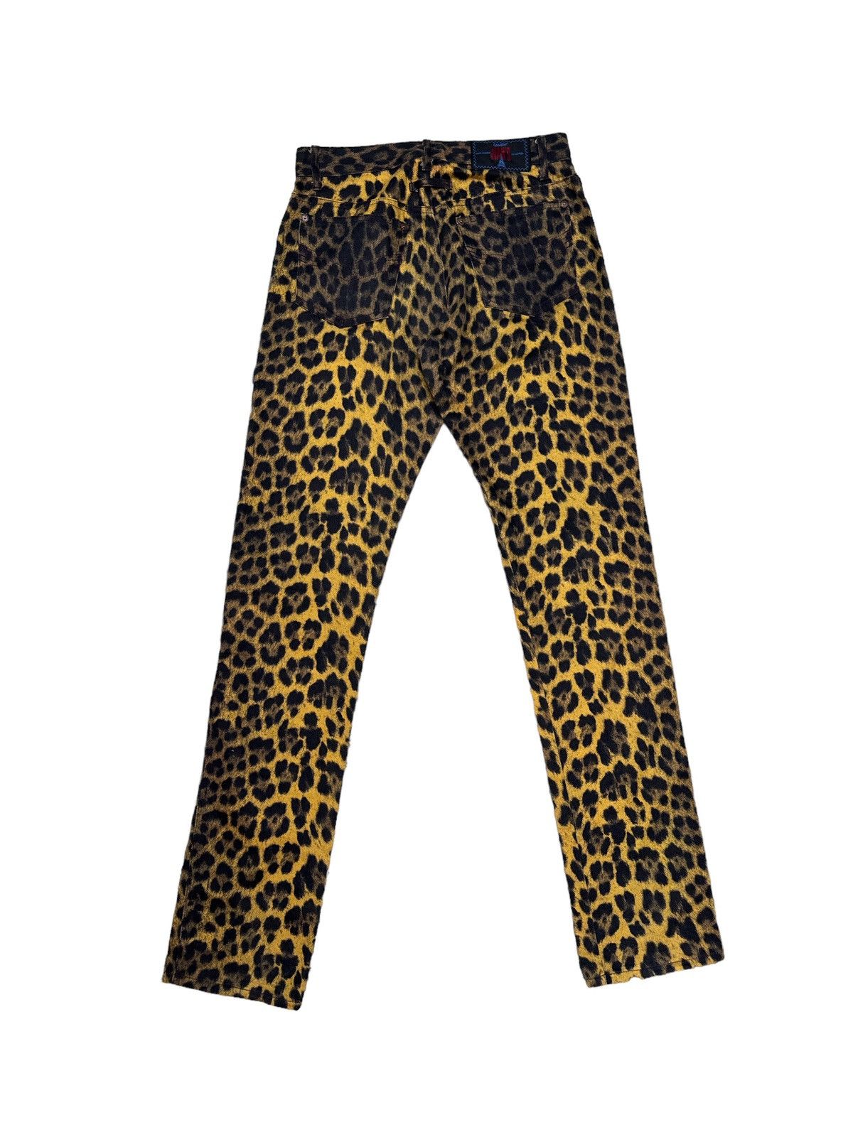 Jean Paul Gaultier GAULTIER JEANS LEOPARD PRINT FULL JEANS PANTS Size US 29 - 2 Thumbnail
